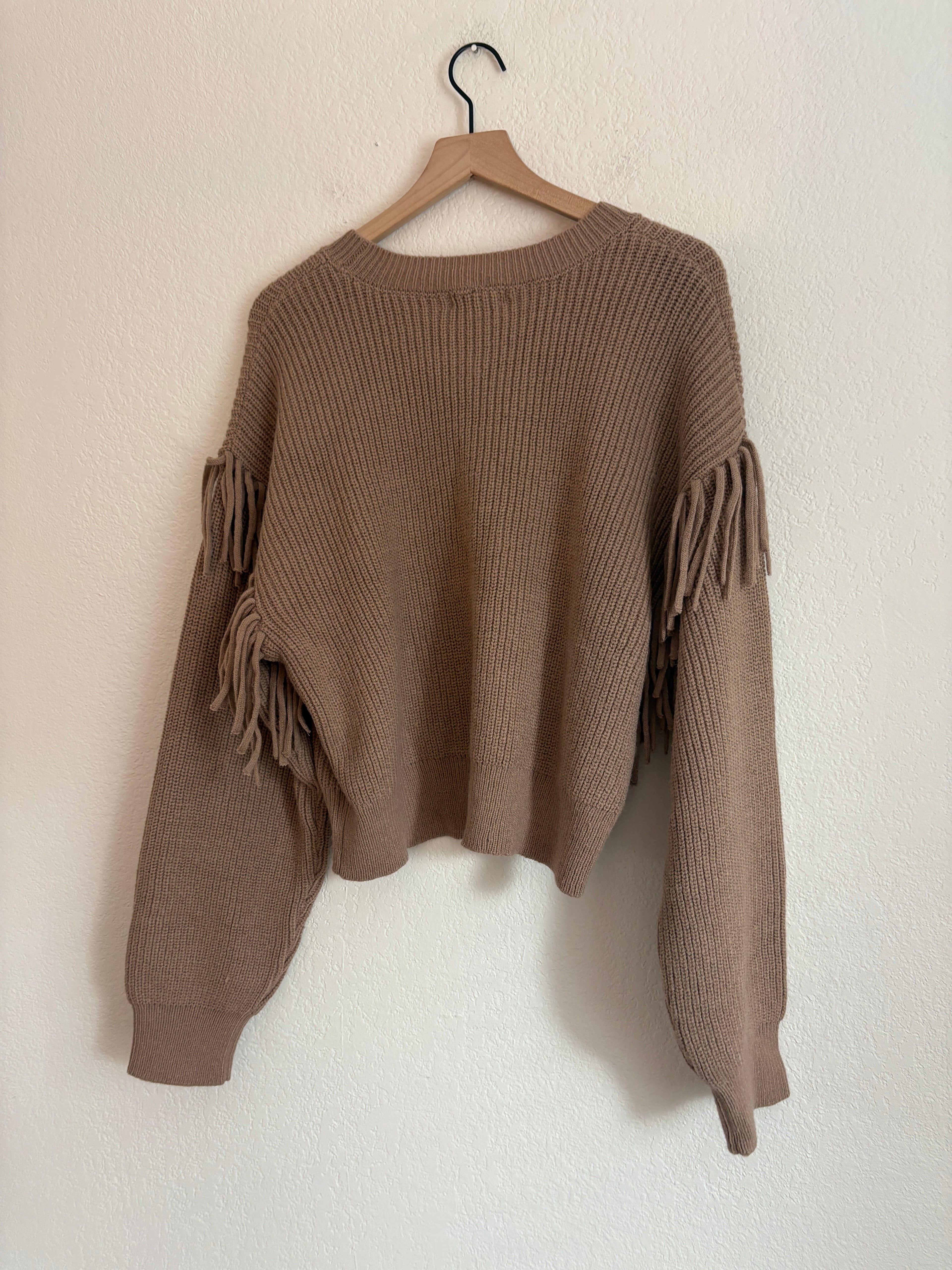 Z Supply Fringe Sweater in Campfire (L)