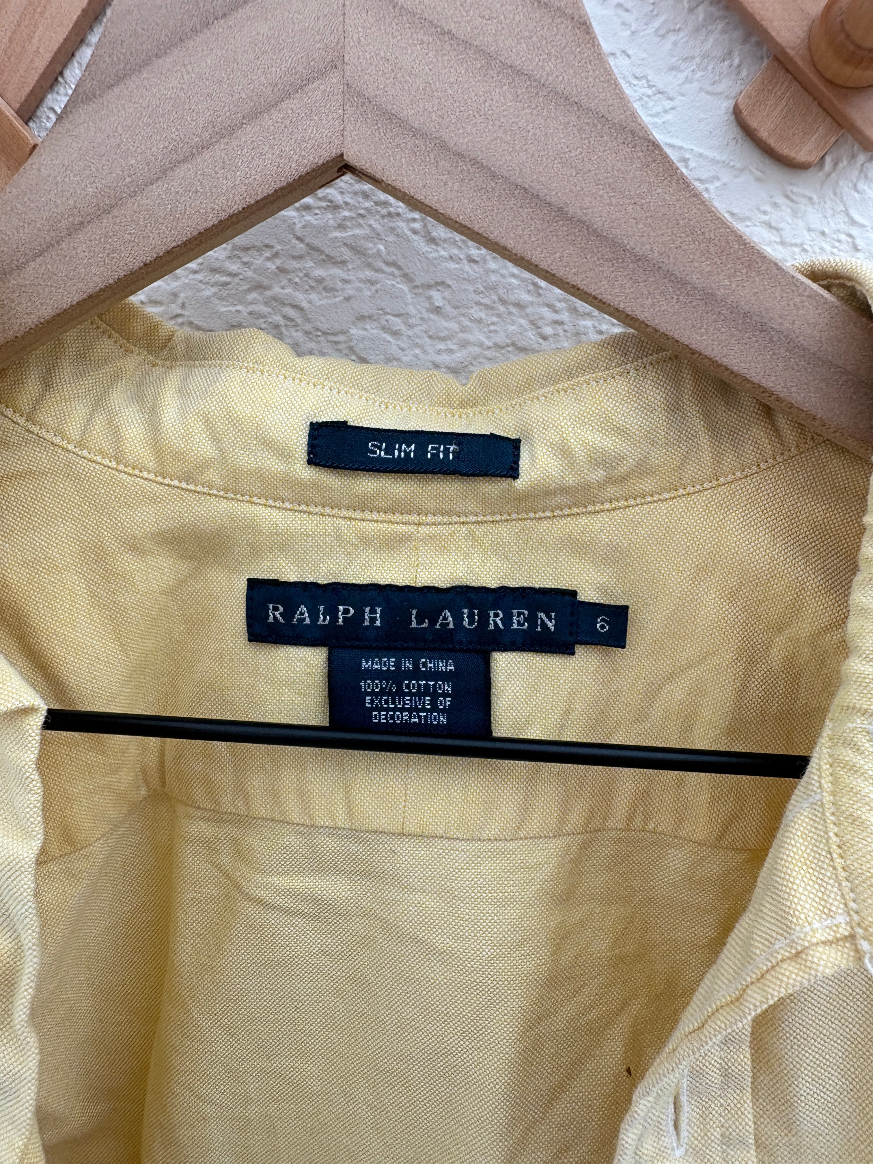 Ralph Lauren Butter Yellow Button Down (6)