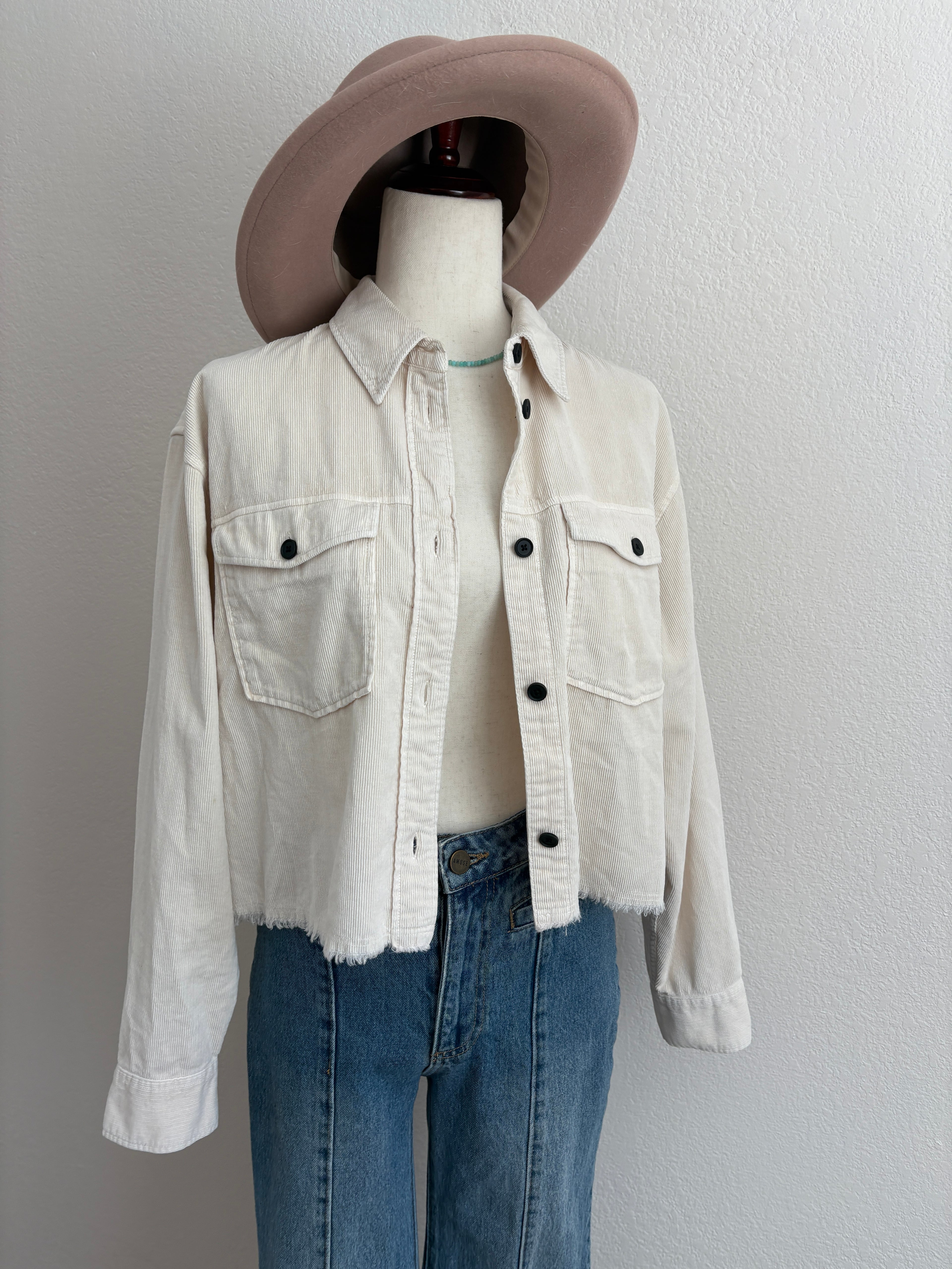 All Saints Cropped Corduroy Jacket (6)