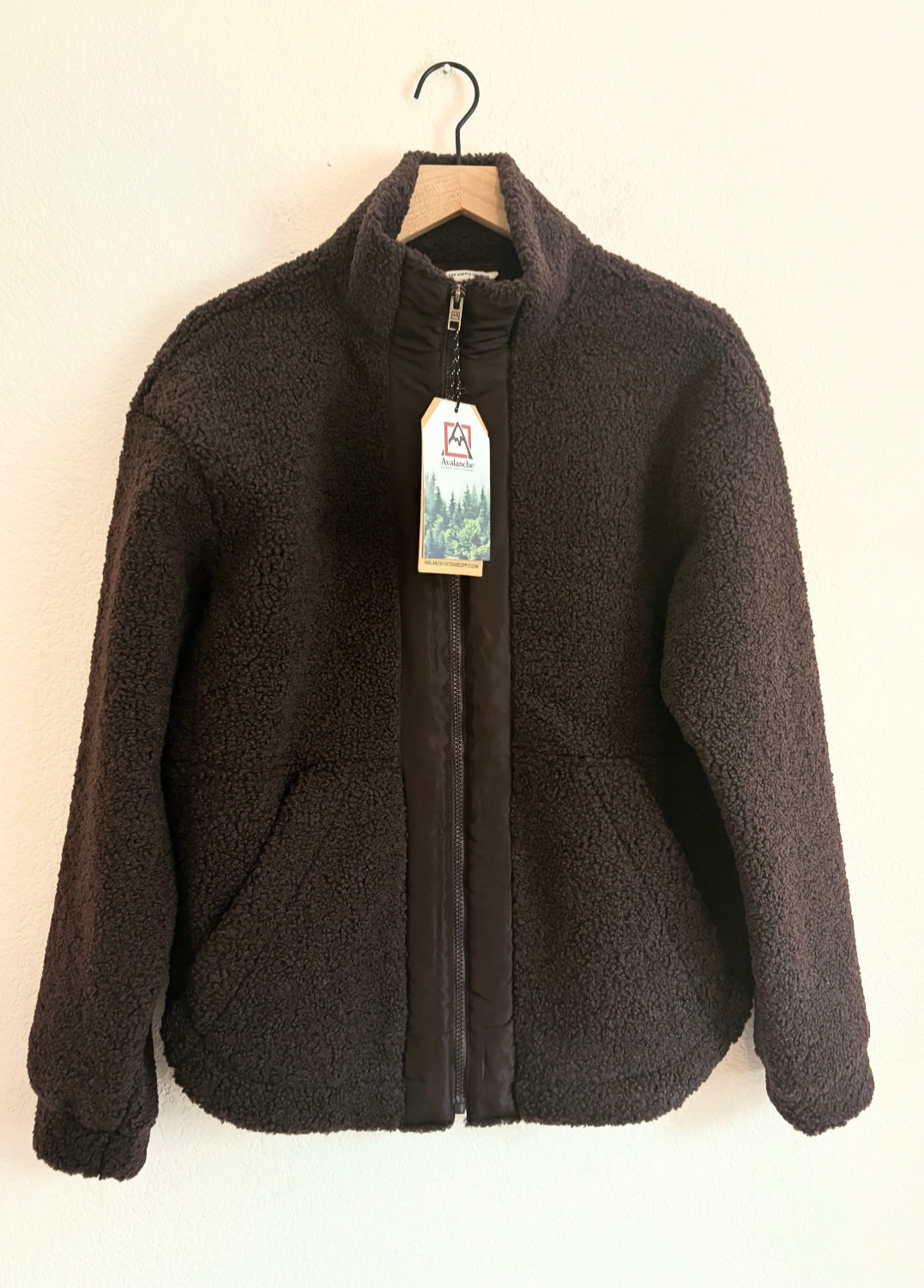 Avalanche Chocolate Zip Up Teddy (L)