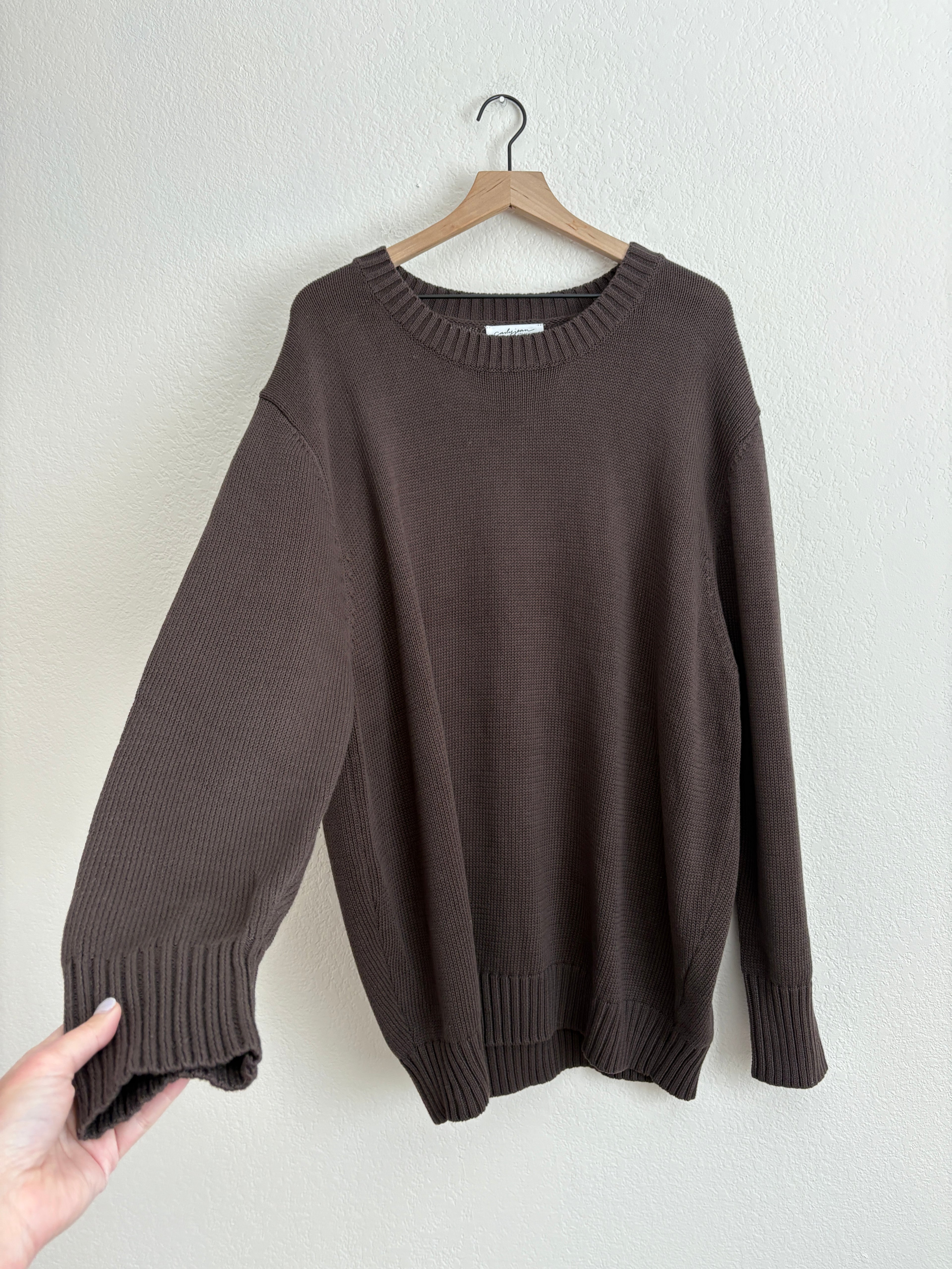 Carly Jean Los Angeles Chocolate Sweater (XL)