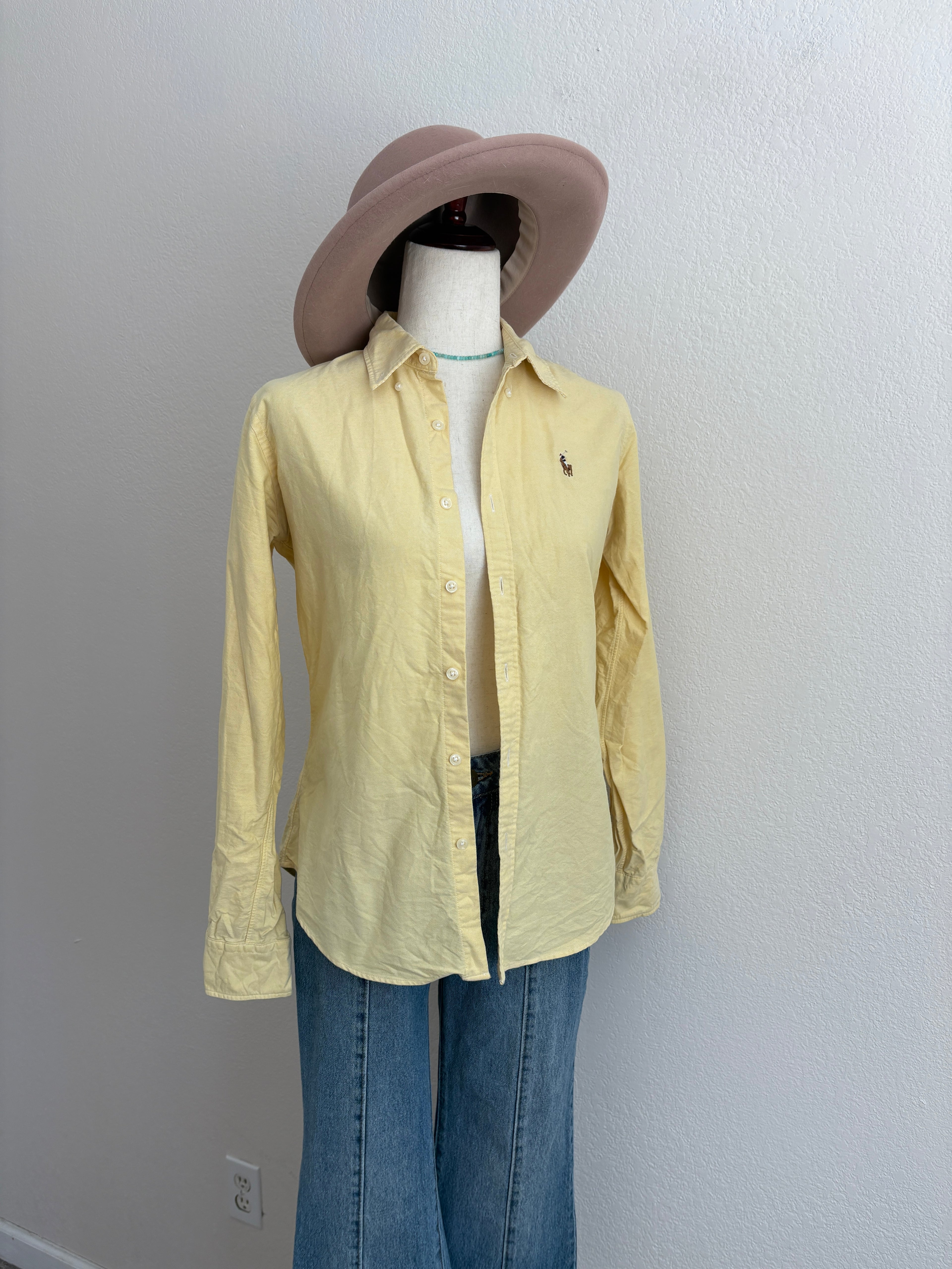 Ralph Lauren Butter Yellow Button Down (6)