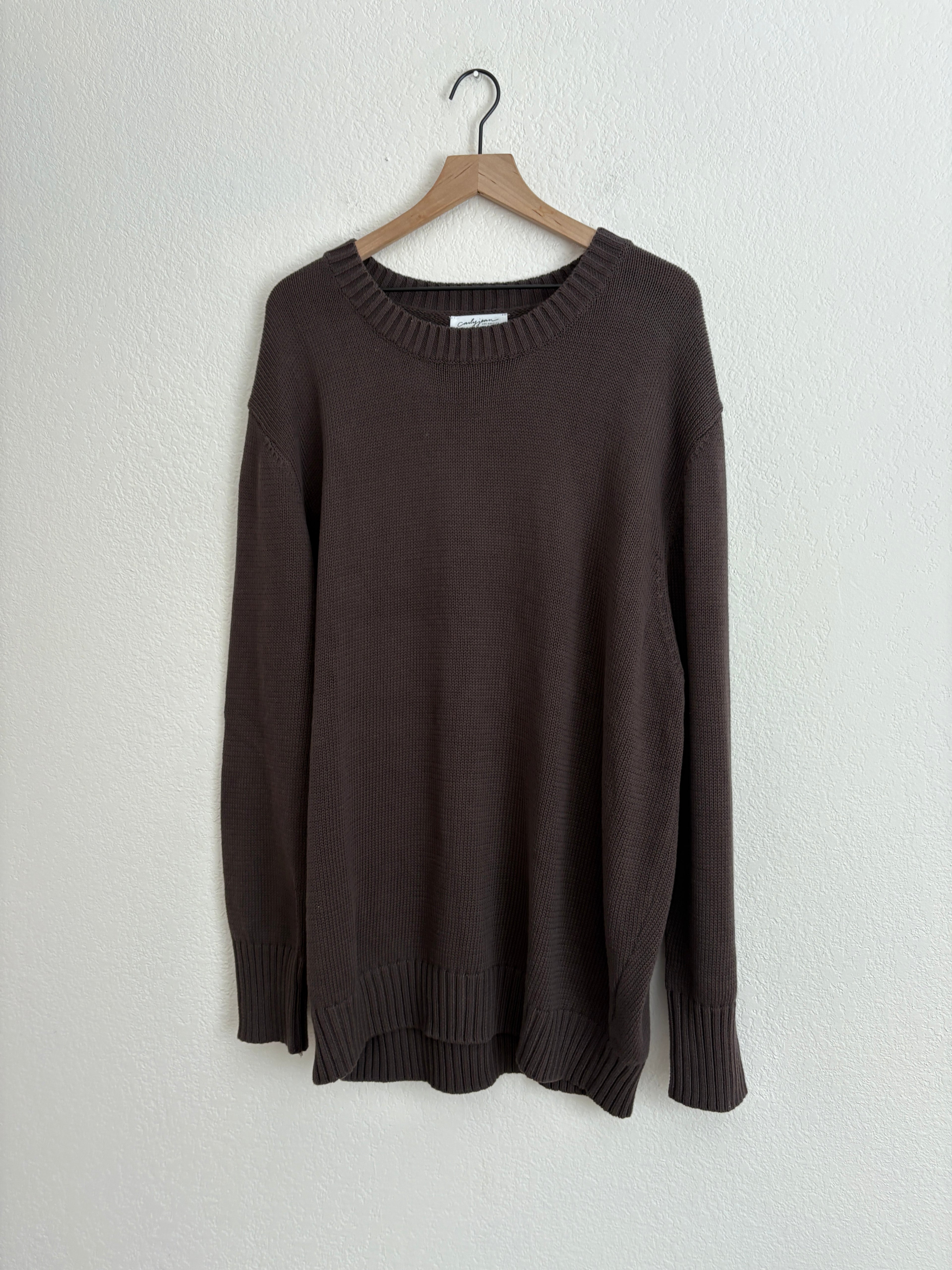Carly Jean Los Angeles Chocolate Sweater (XL)