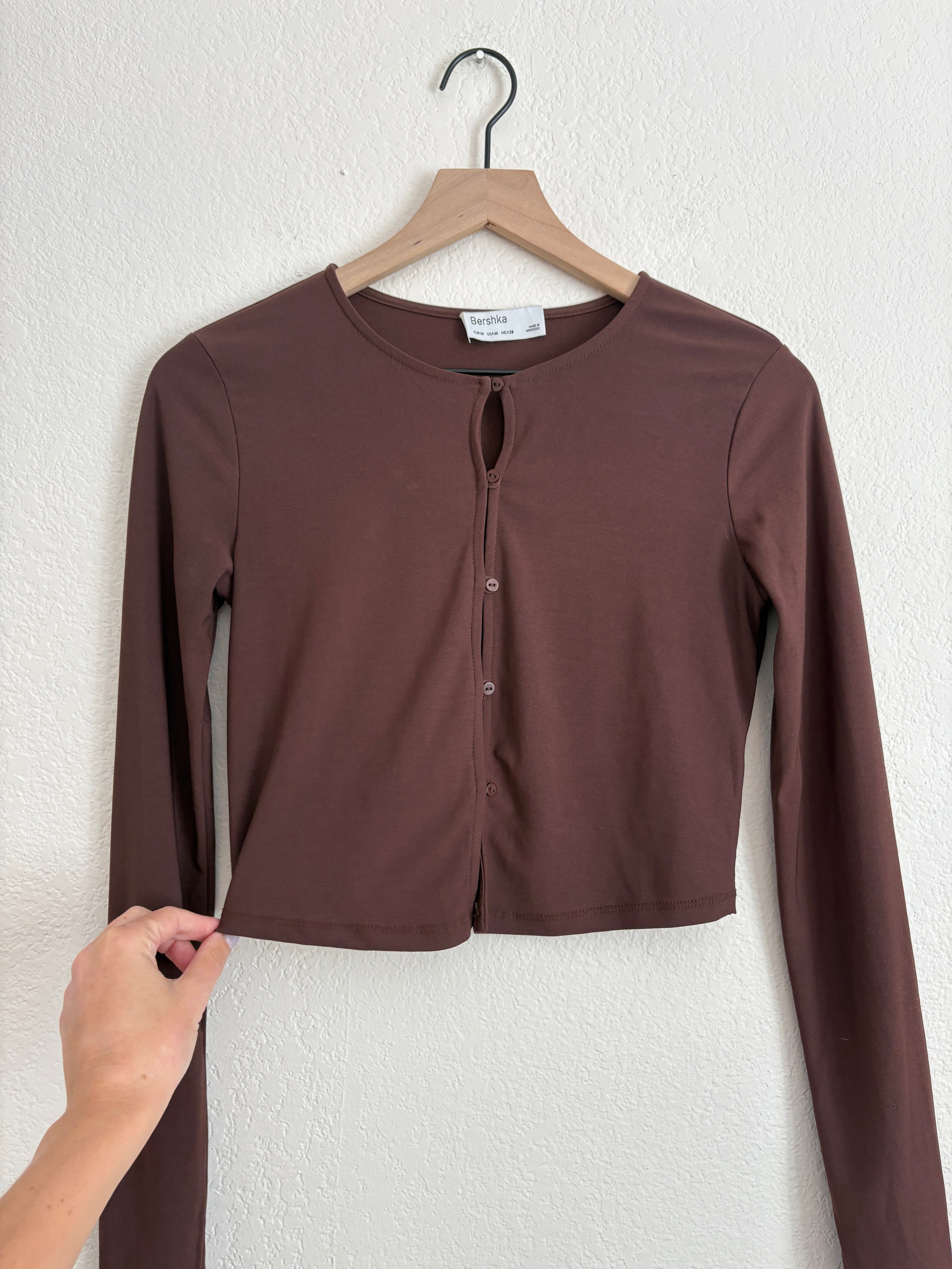 Bershka Chocolate Cardigan (M)