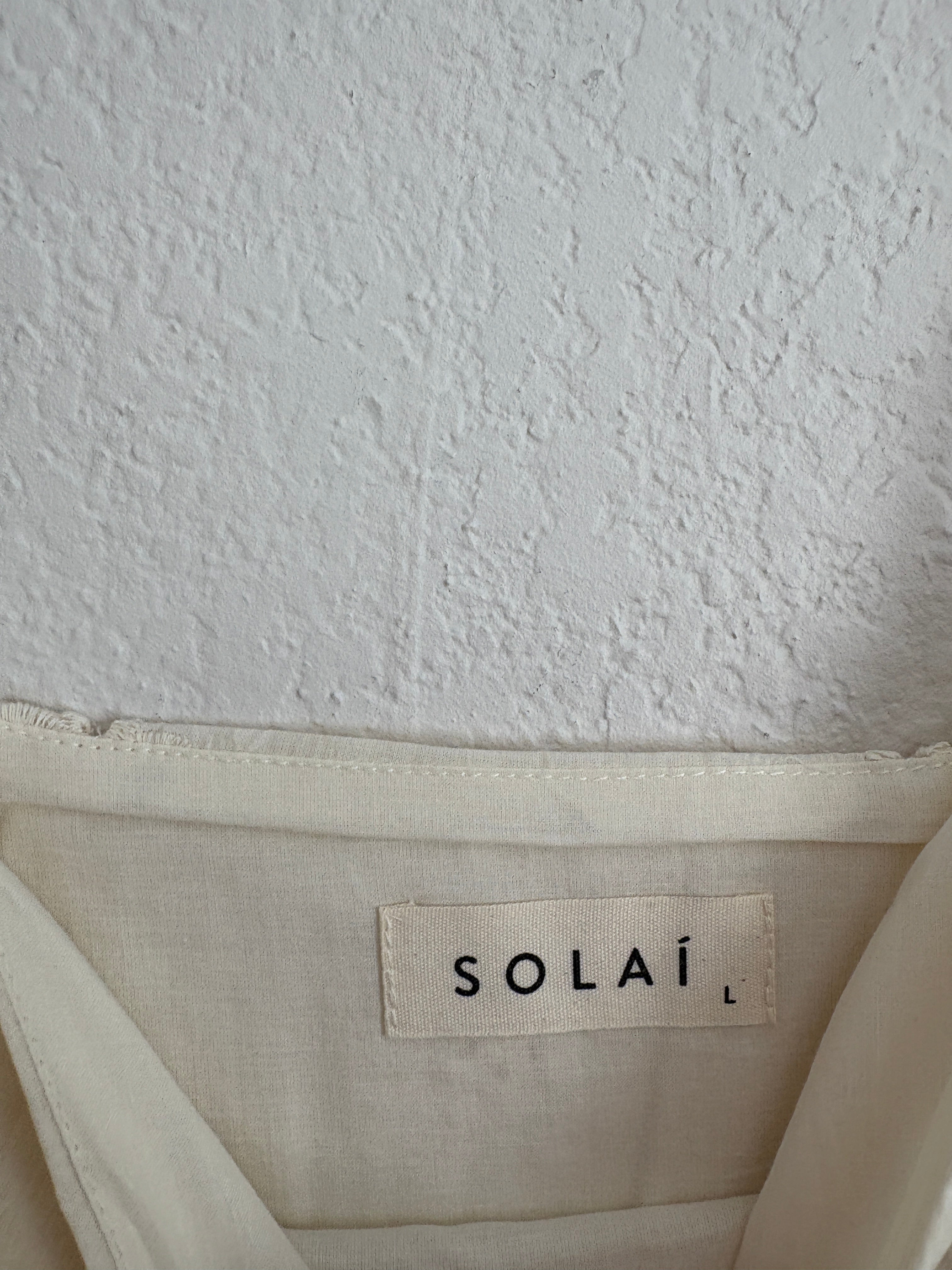 Solai Lila Cotton Mini Dress (L)