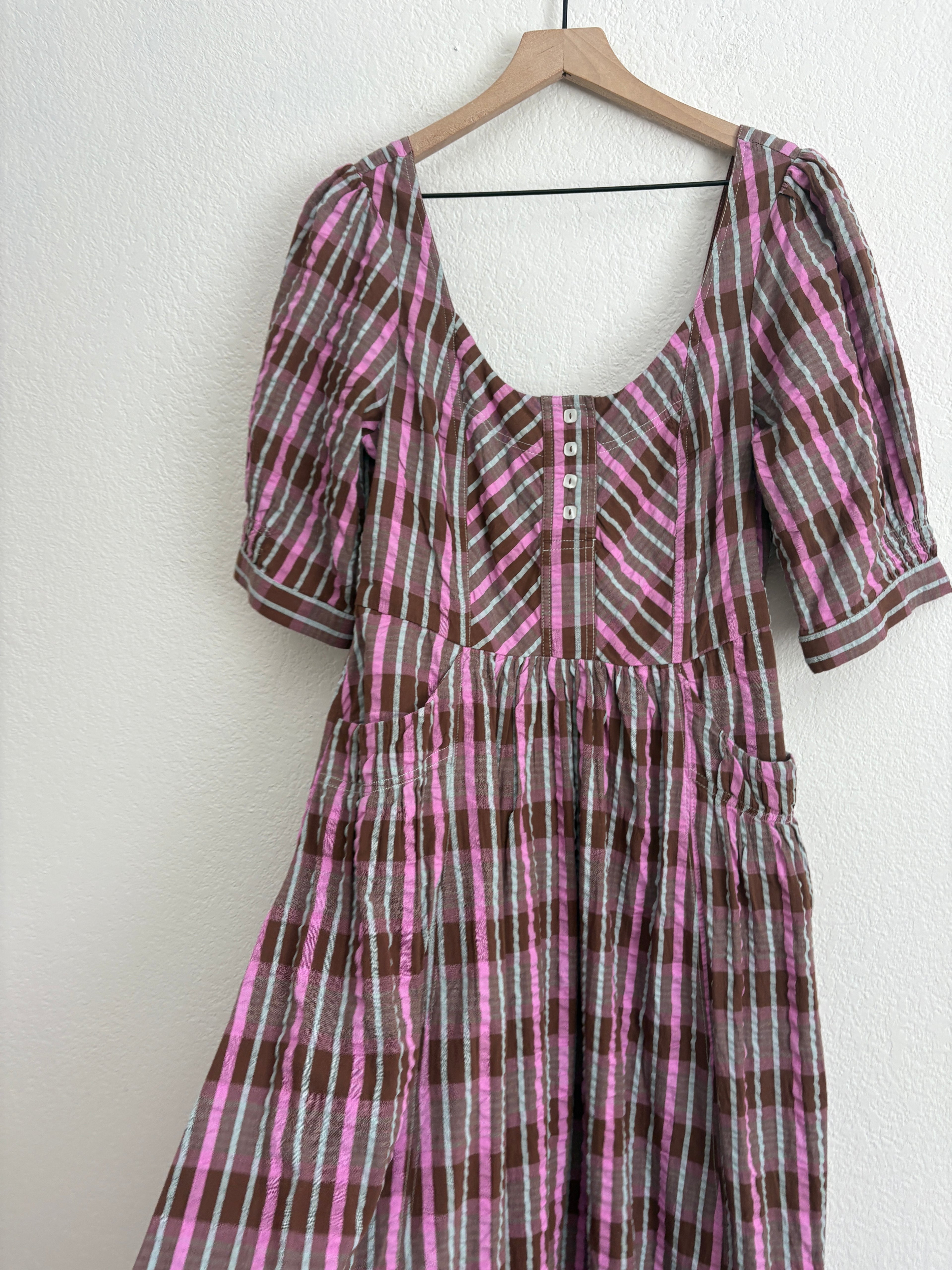 Free People Tulie Plaid Dress (S)
