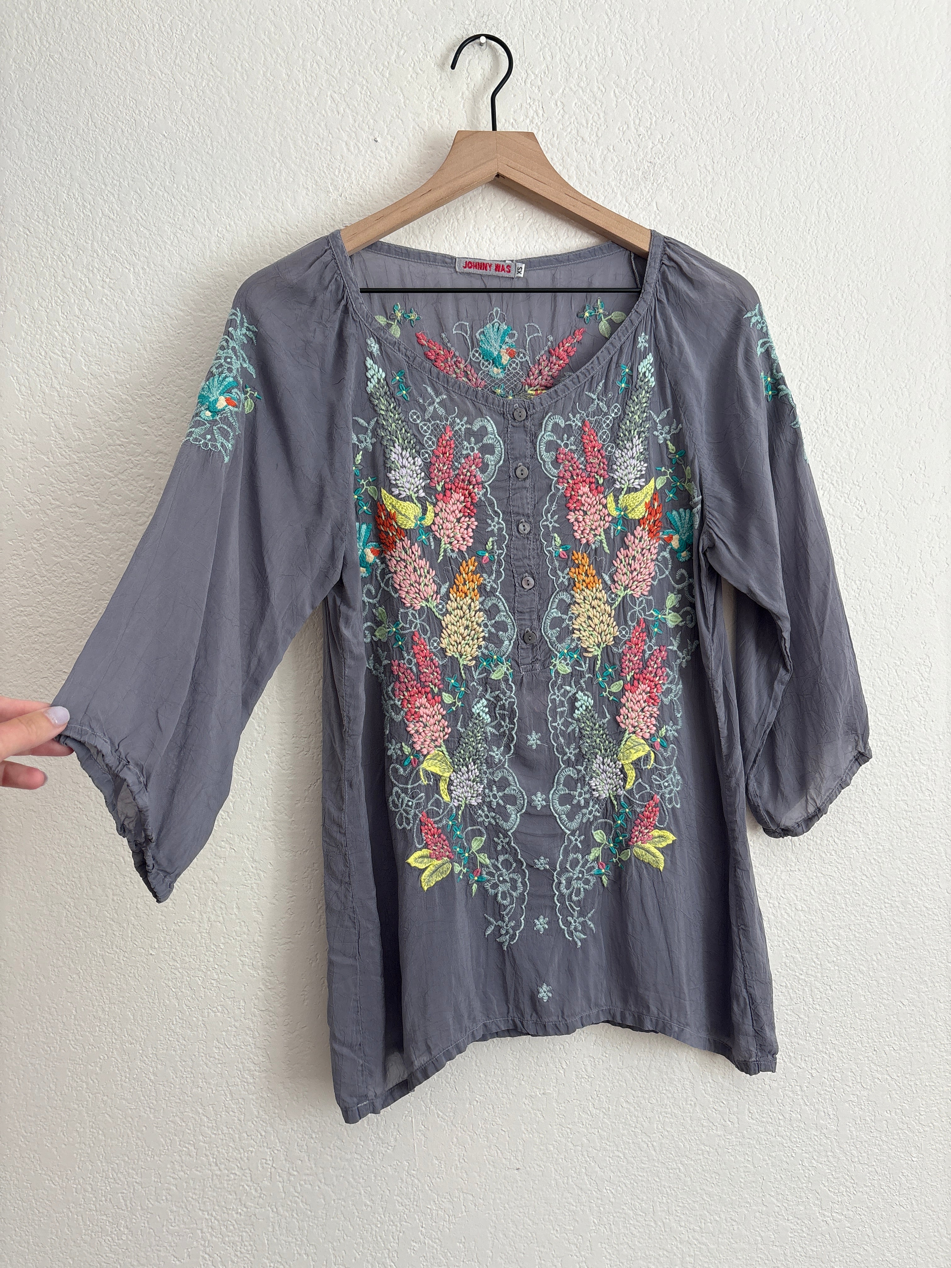 Johnny Was Embroidered Top (XS)
