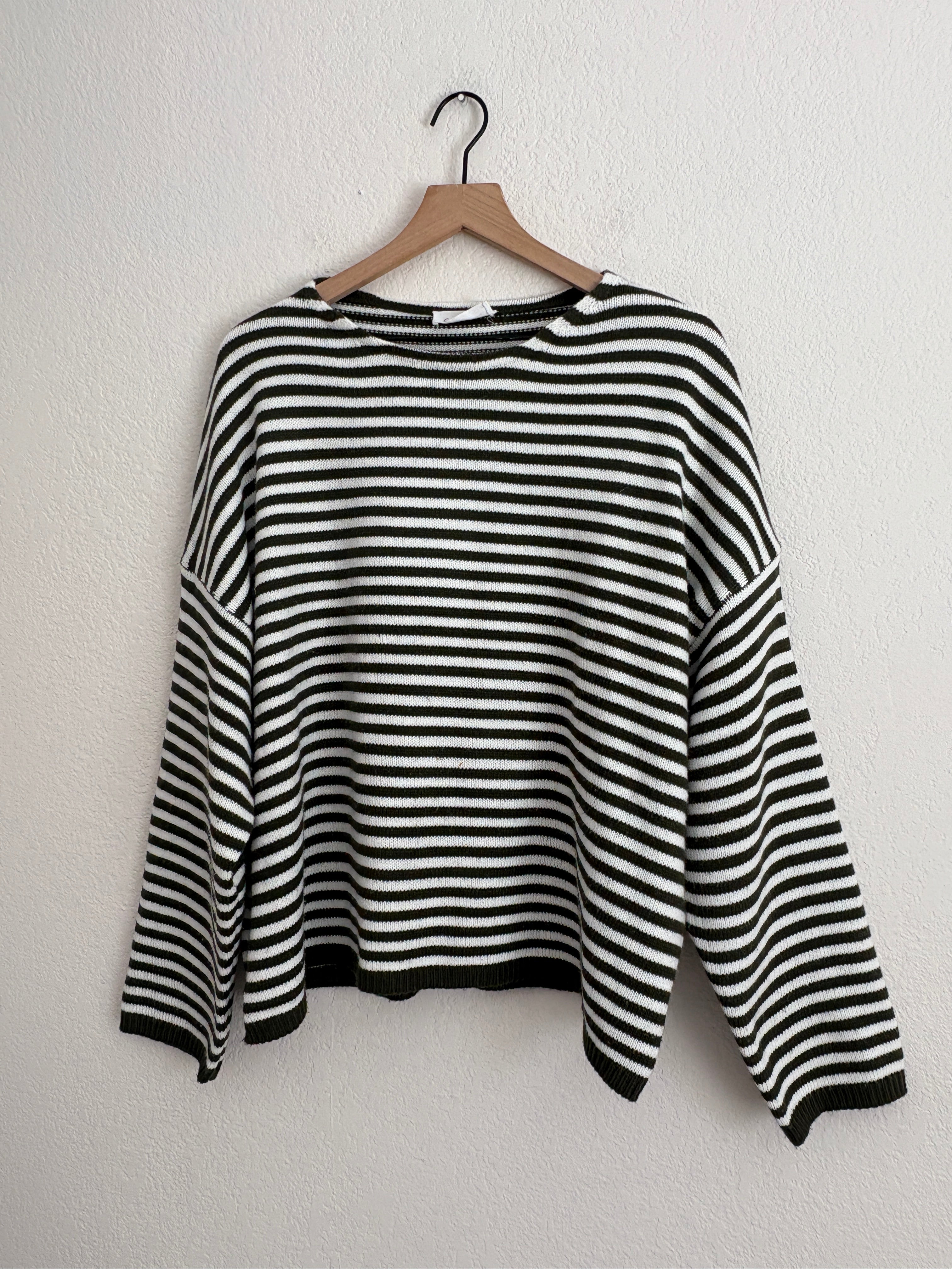 Carly Jean Los Angeles Striped Sweater (L)