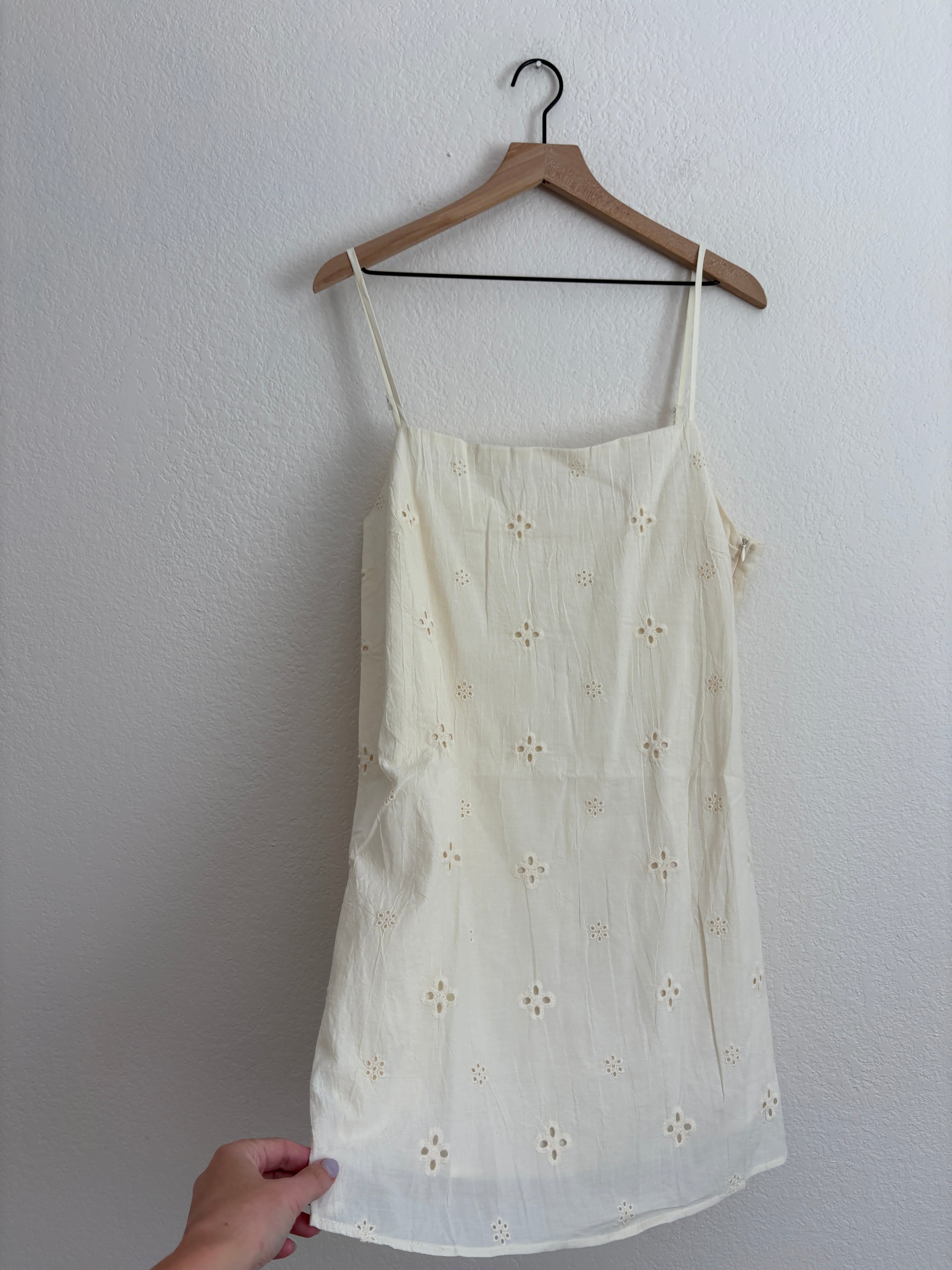 Solai Lila Cotton Mini Dress (L)