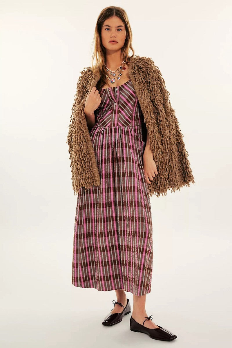 Free People Tulie Plaid Dress (S)