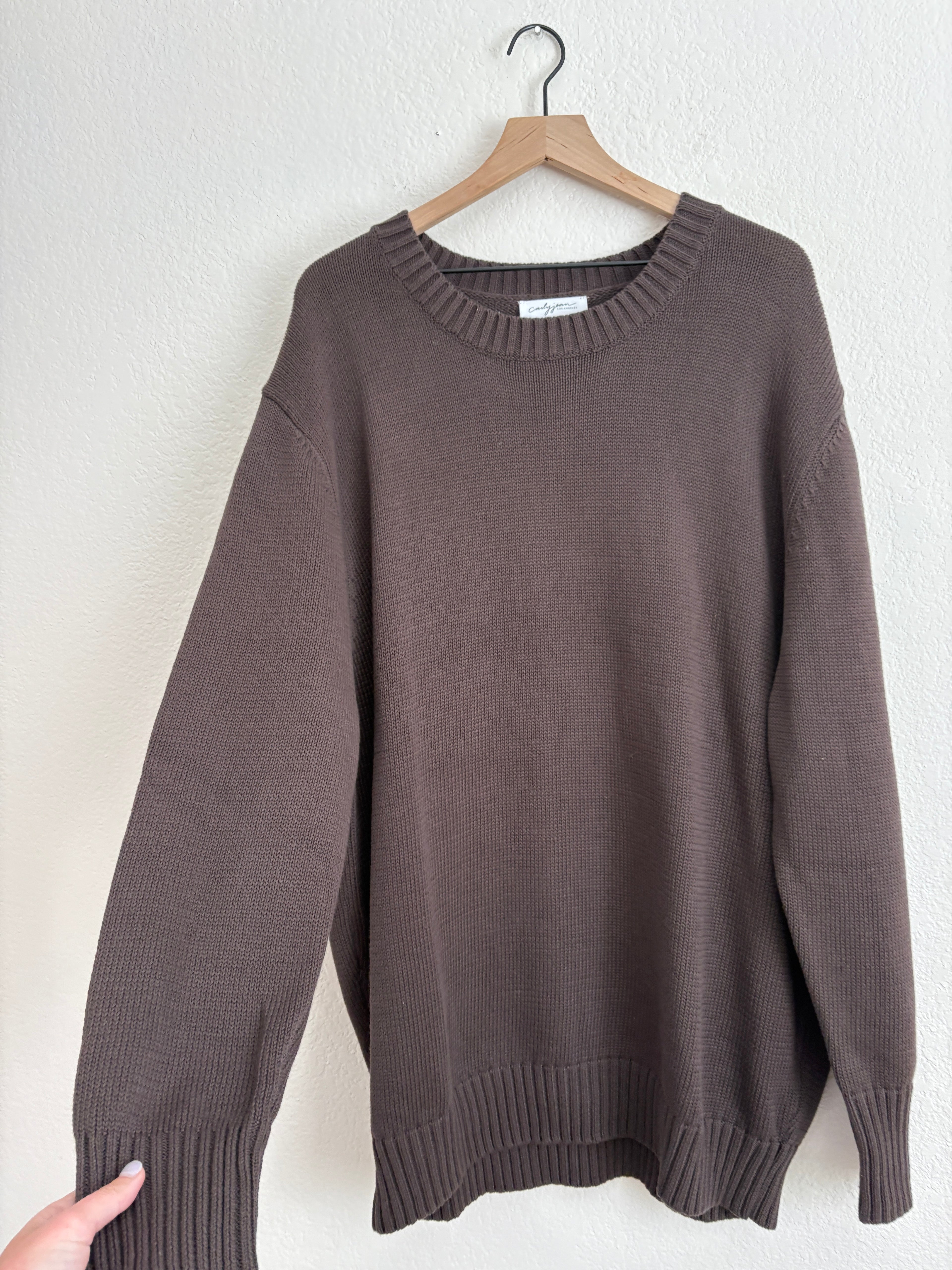 Carly Jean Los Angeles Chocolate Sweater (XL)
