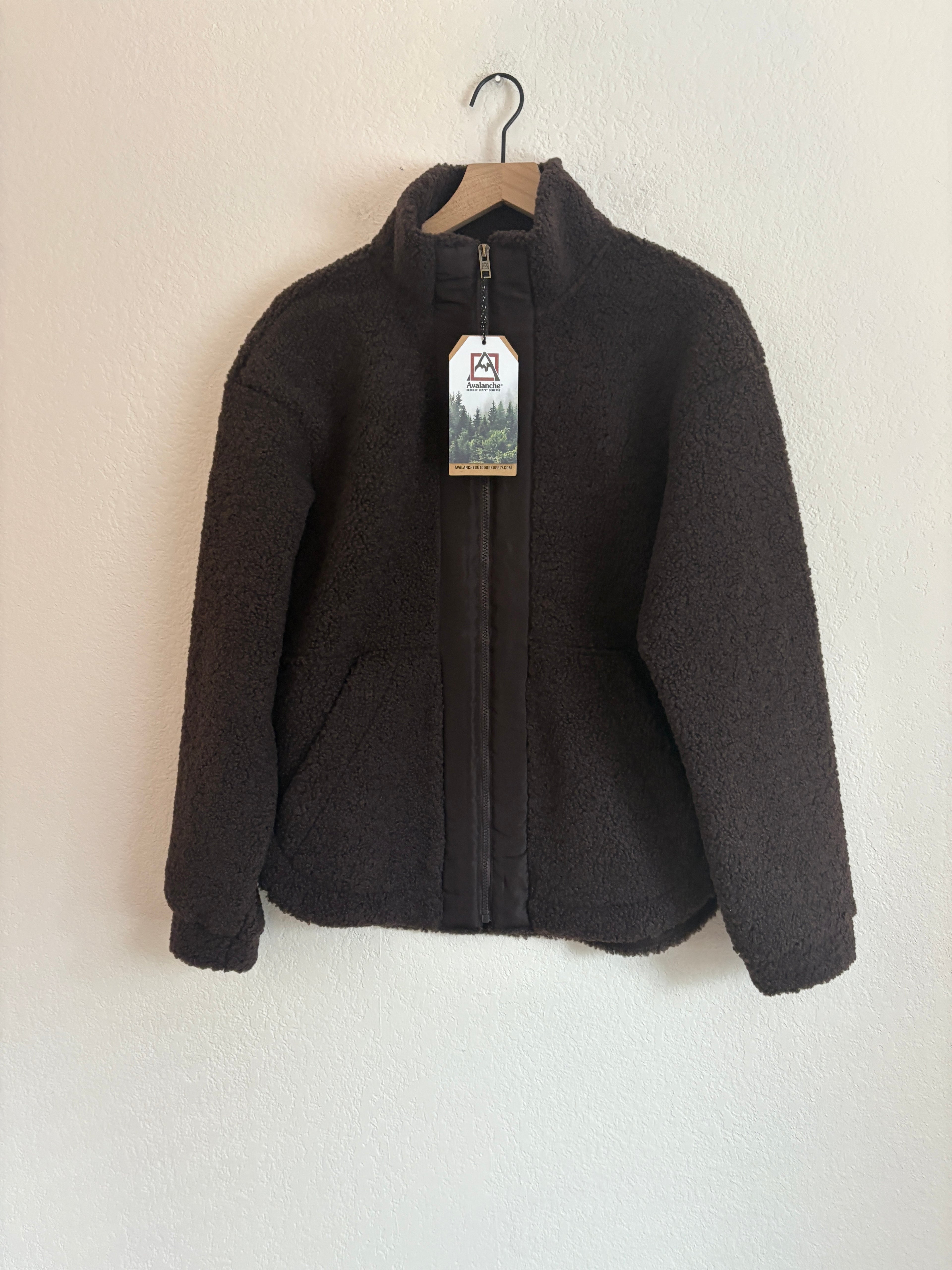 Avalanche Chocolate Zip Up Teddy (L)