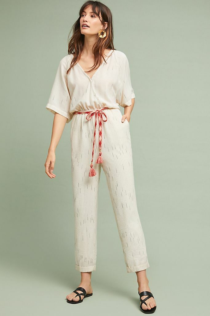 Anthropologie Feather & Bone Soleil Jumpsuit (XL)