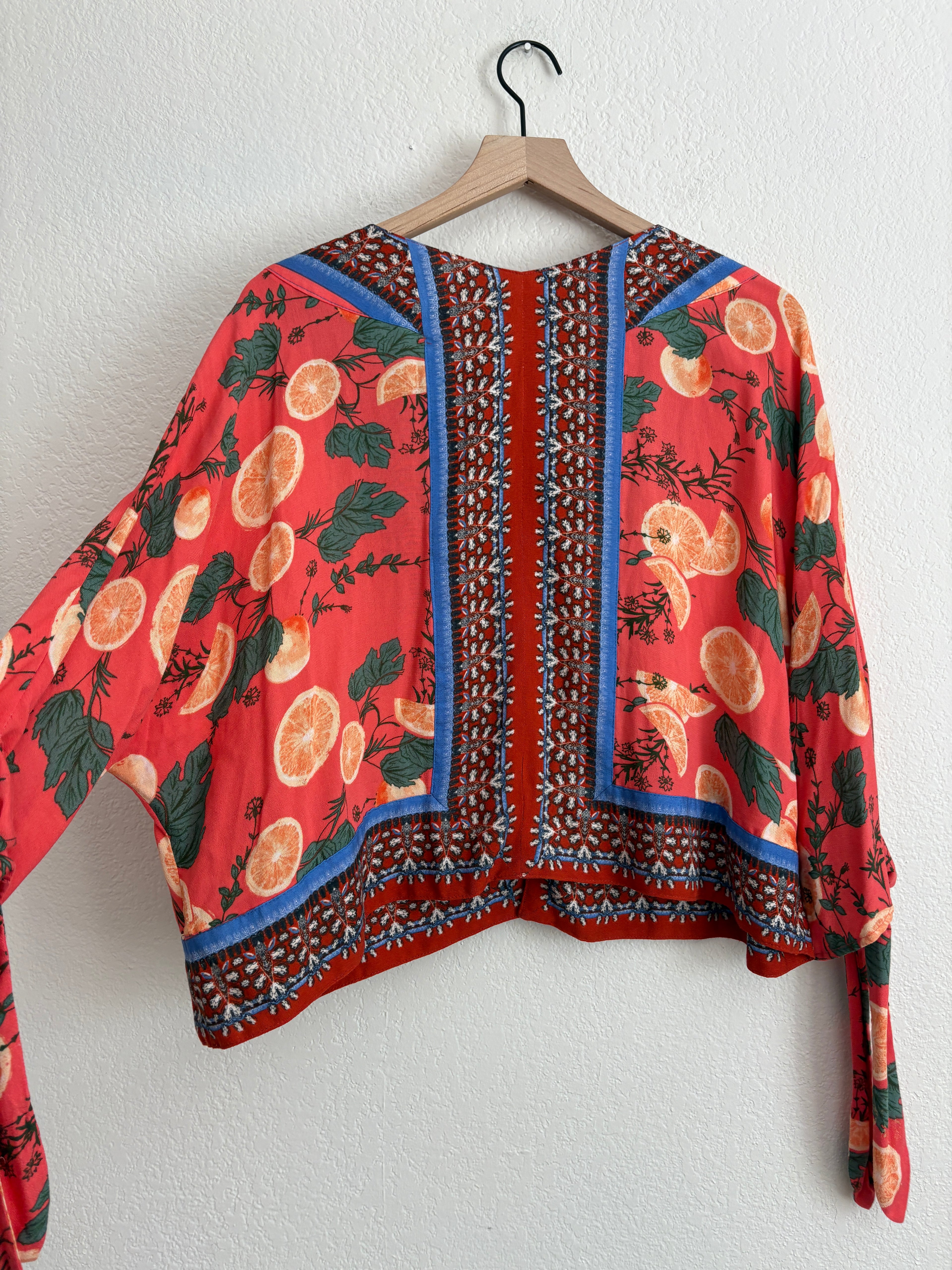 Free People Oranges Boho Top (XS)