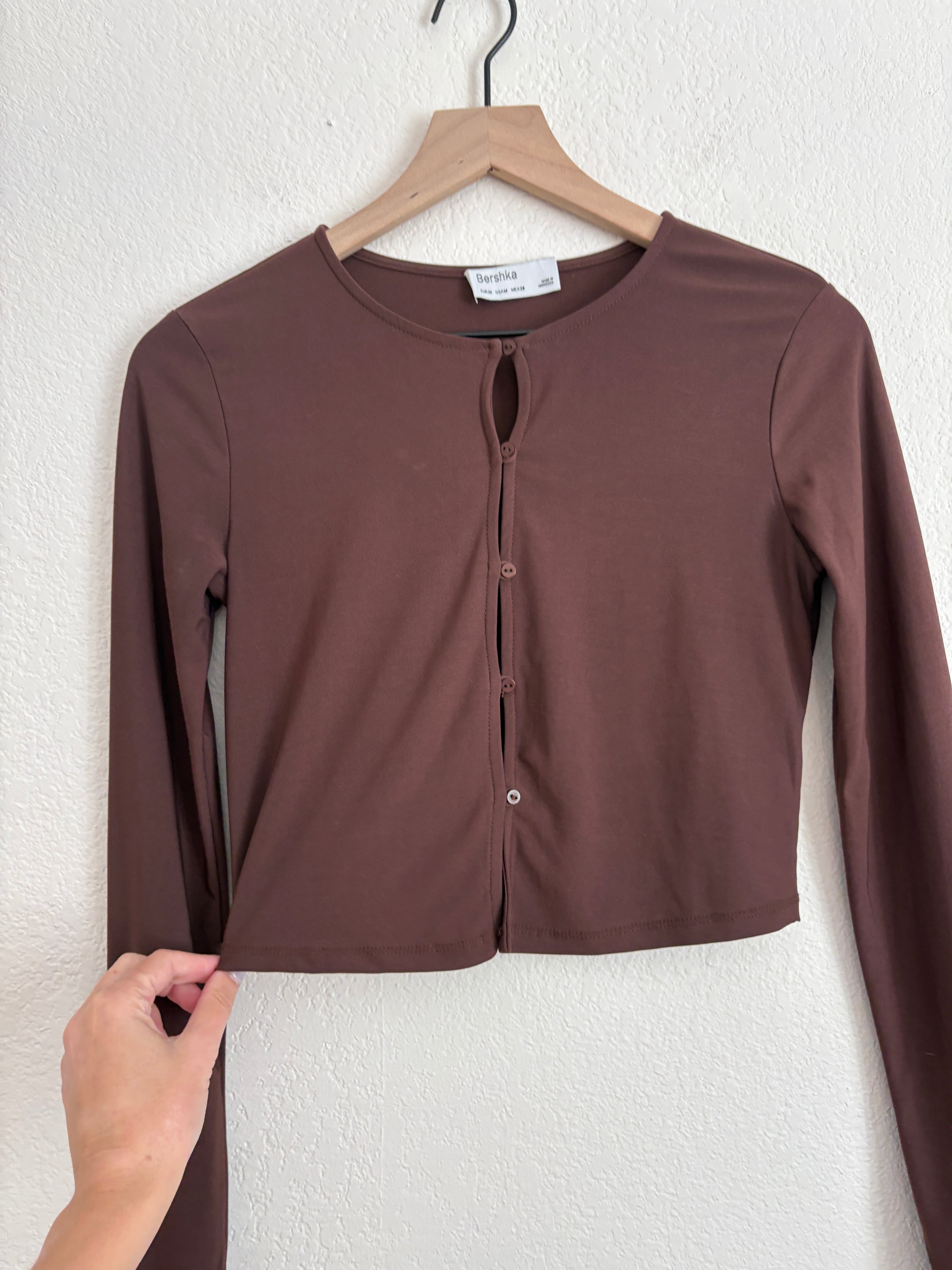 Bershka Chocolate Cardigan (M)