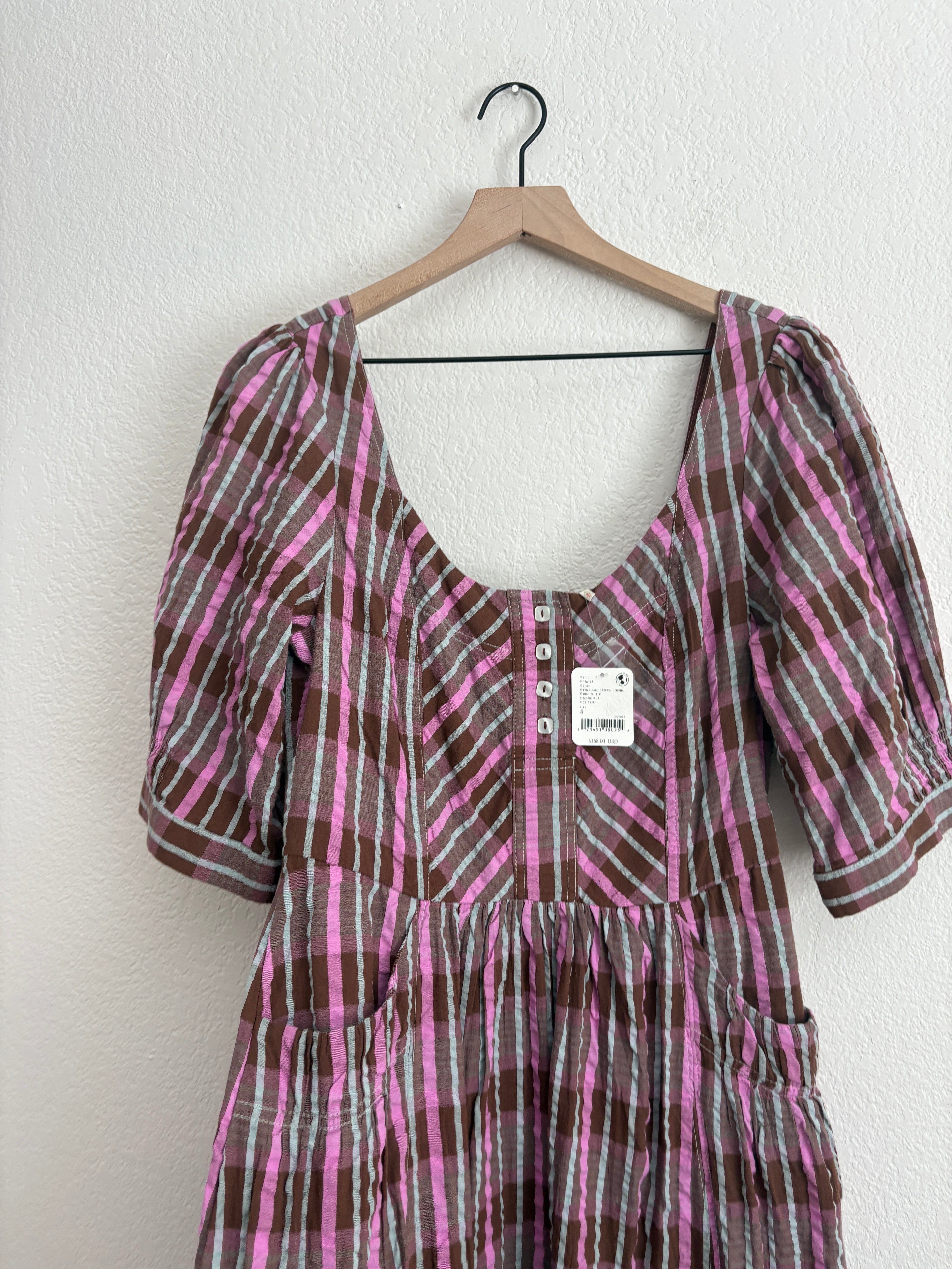 Free People Tulie Plaid Dress (S)