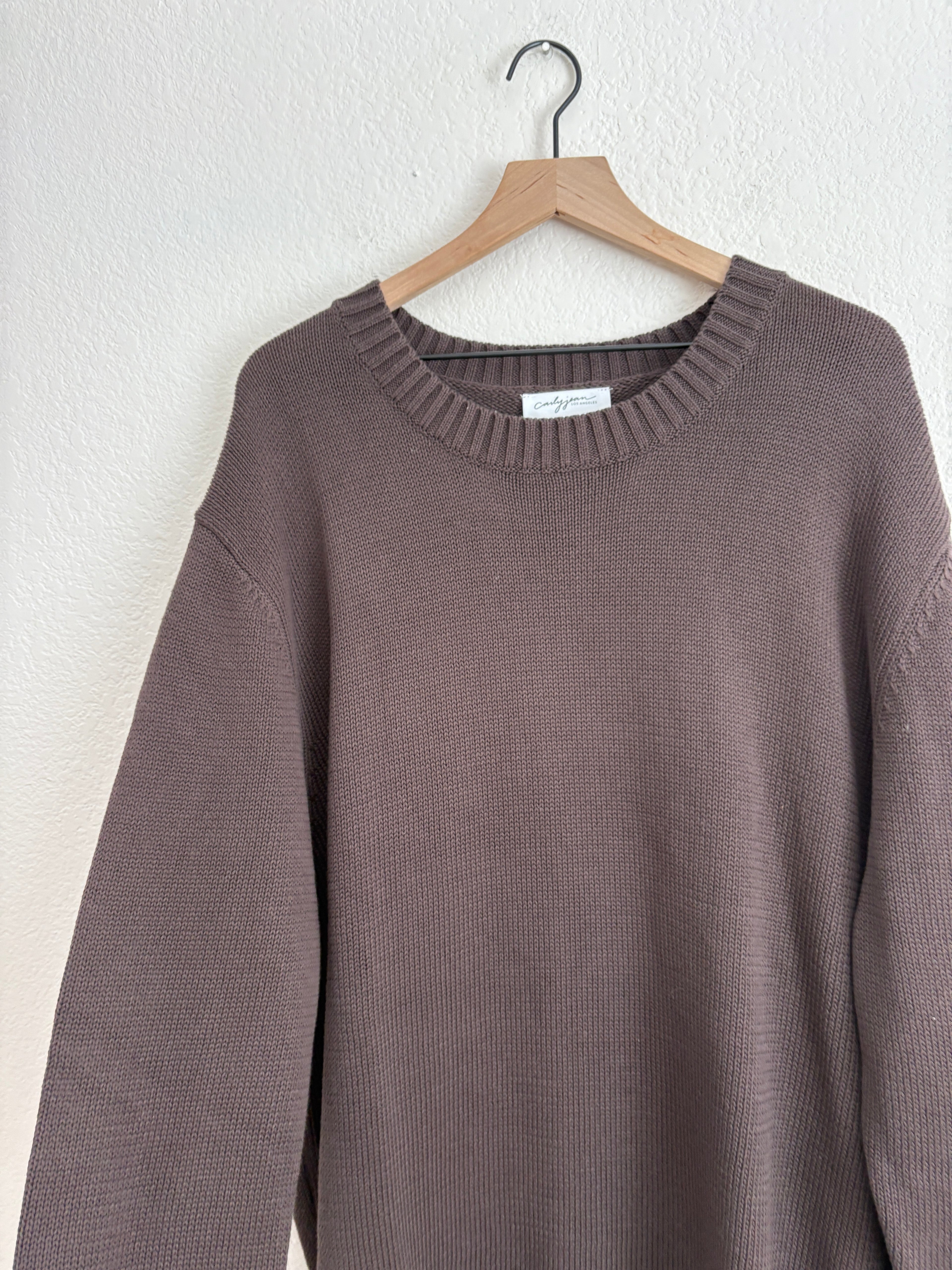 Carly Jean Los Angeles Chocolate Sweater (XL)