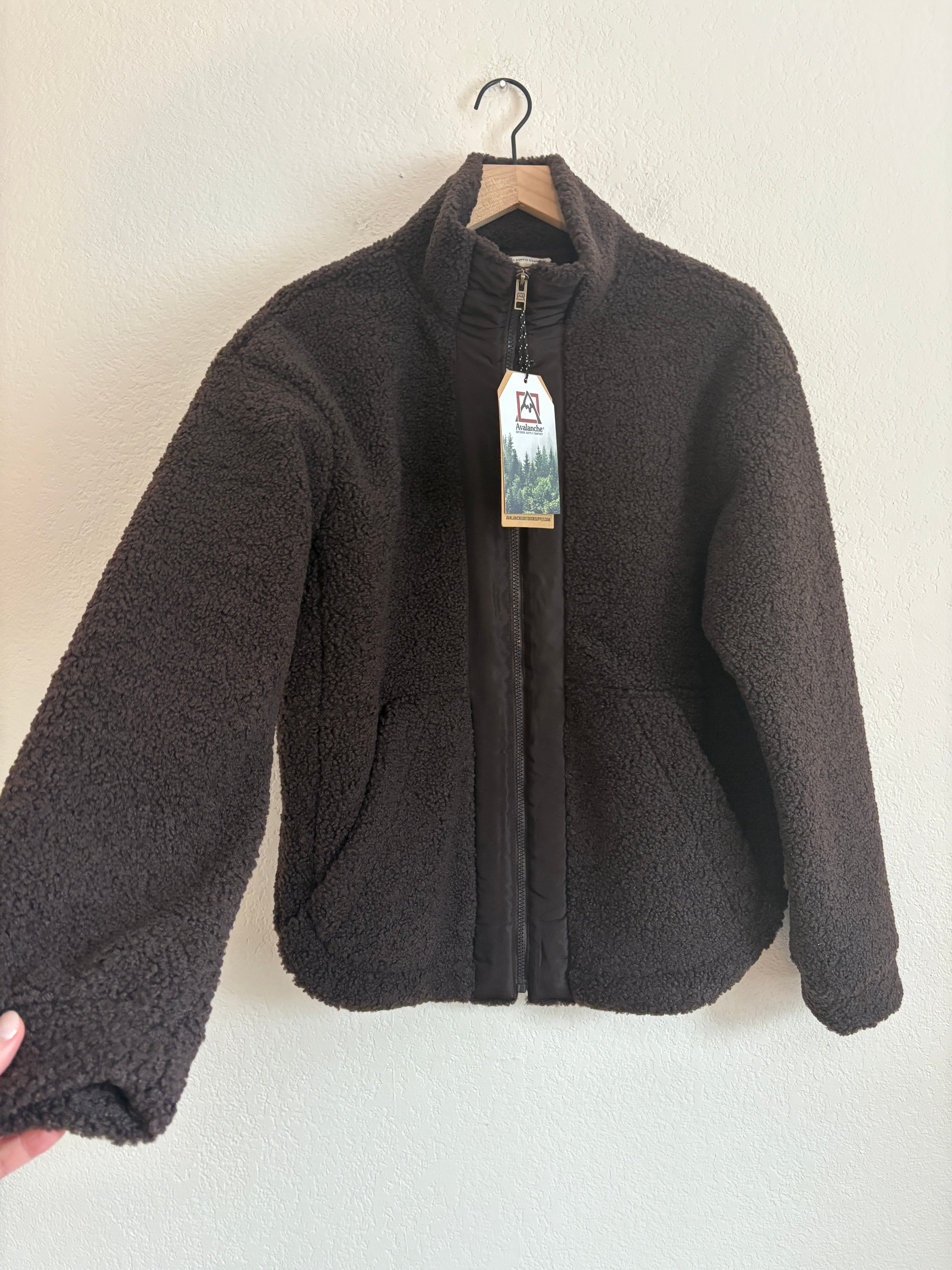 Avalanche Chocolate Zip Up Teddy (L)