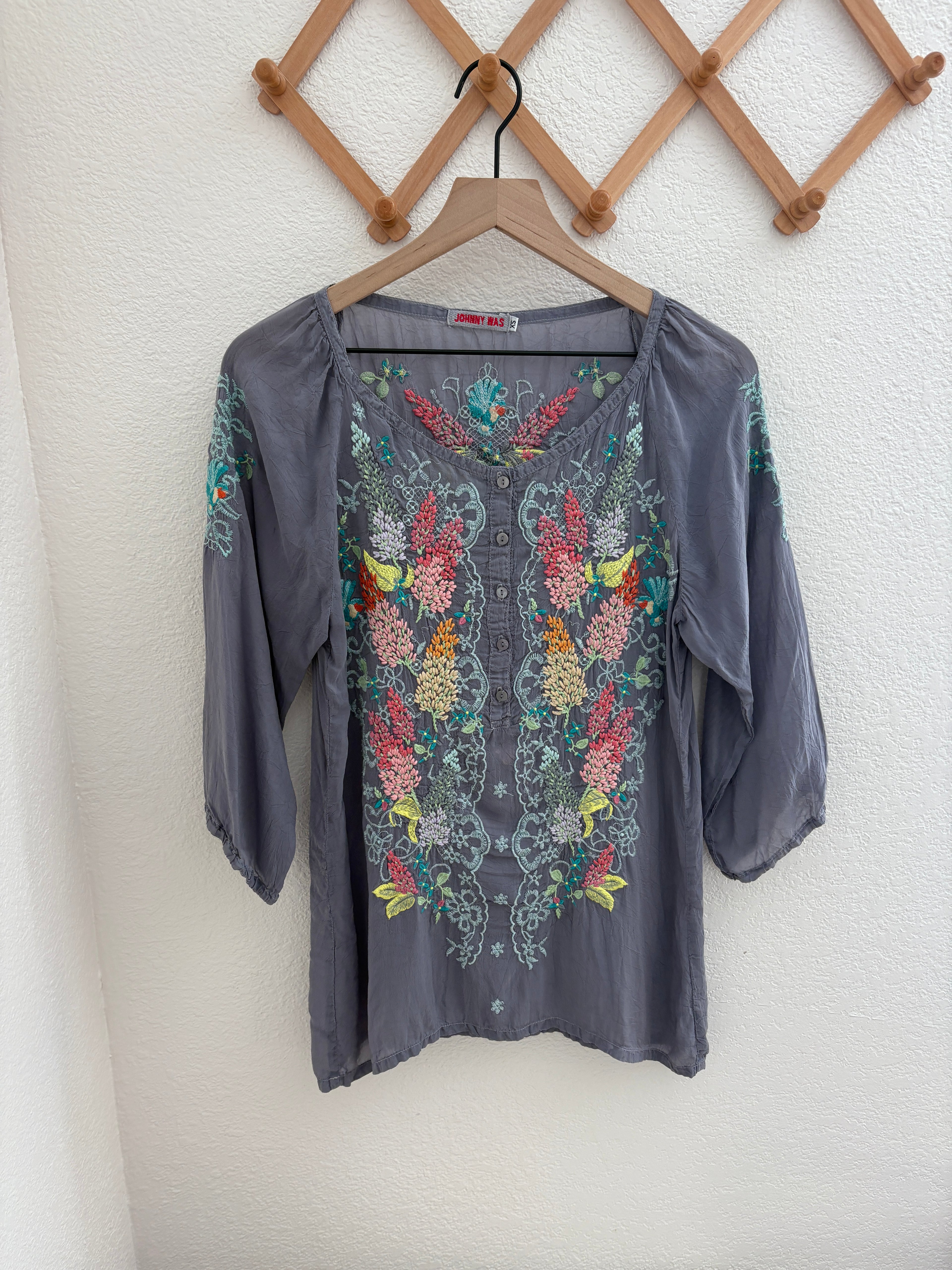 Johnny Was Embroidered Top (XS)