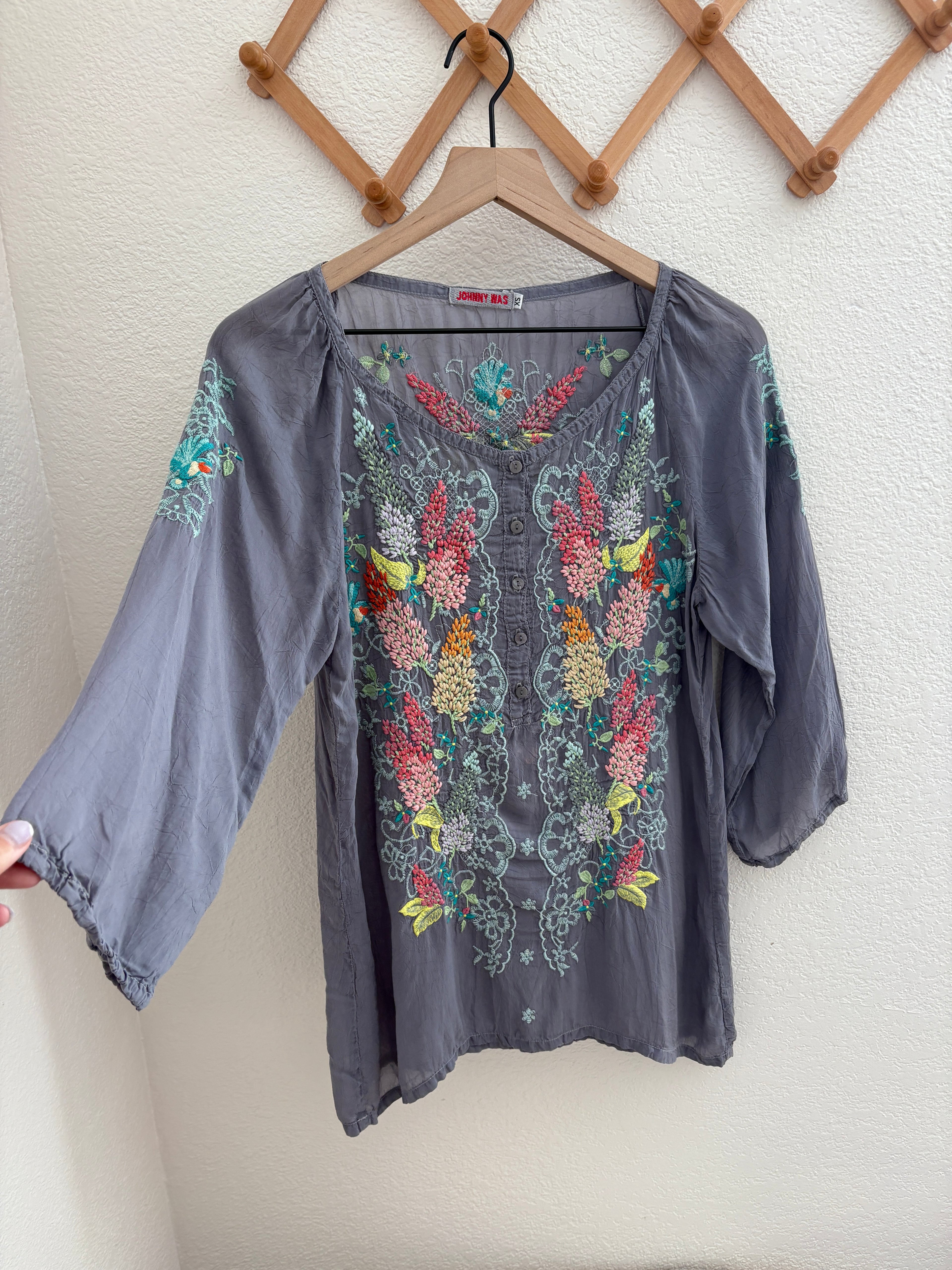 Johnny Was Embroidered Top (XS)