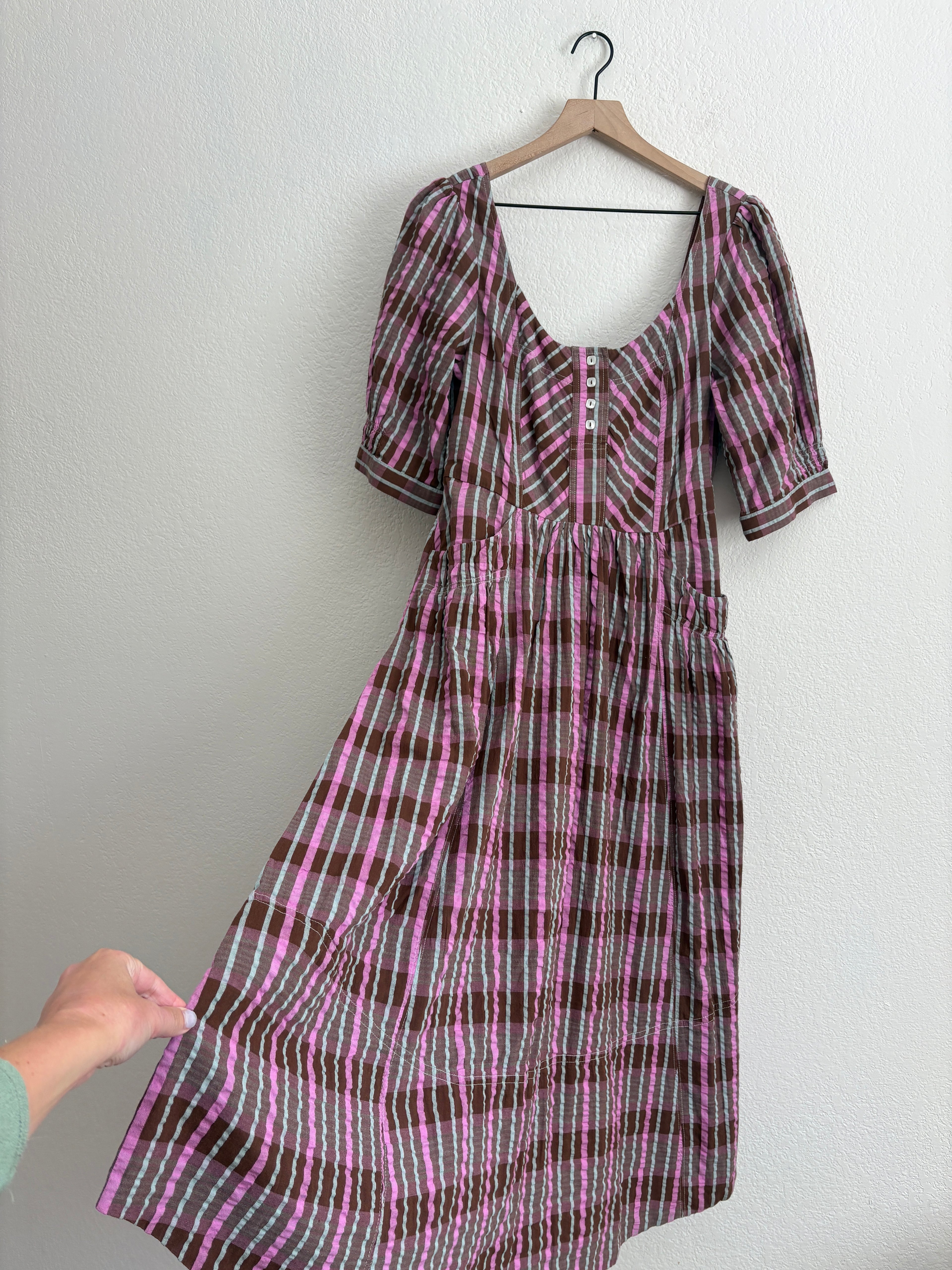 Free People Tulie Plaid Dress (S)