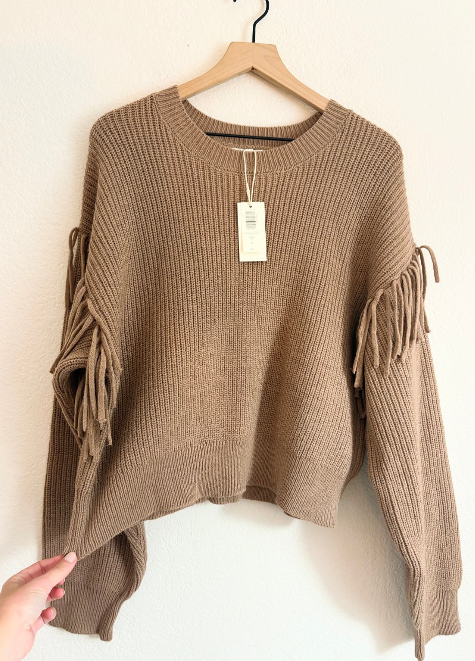 Z Supply Fringe Sweater in Campfire (L)