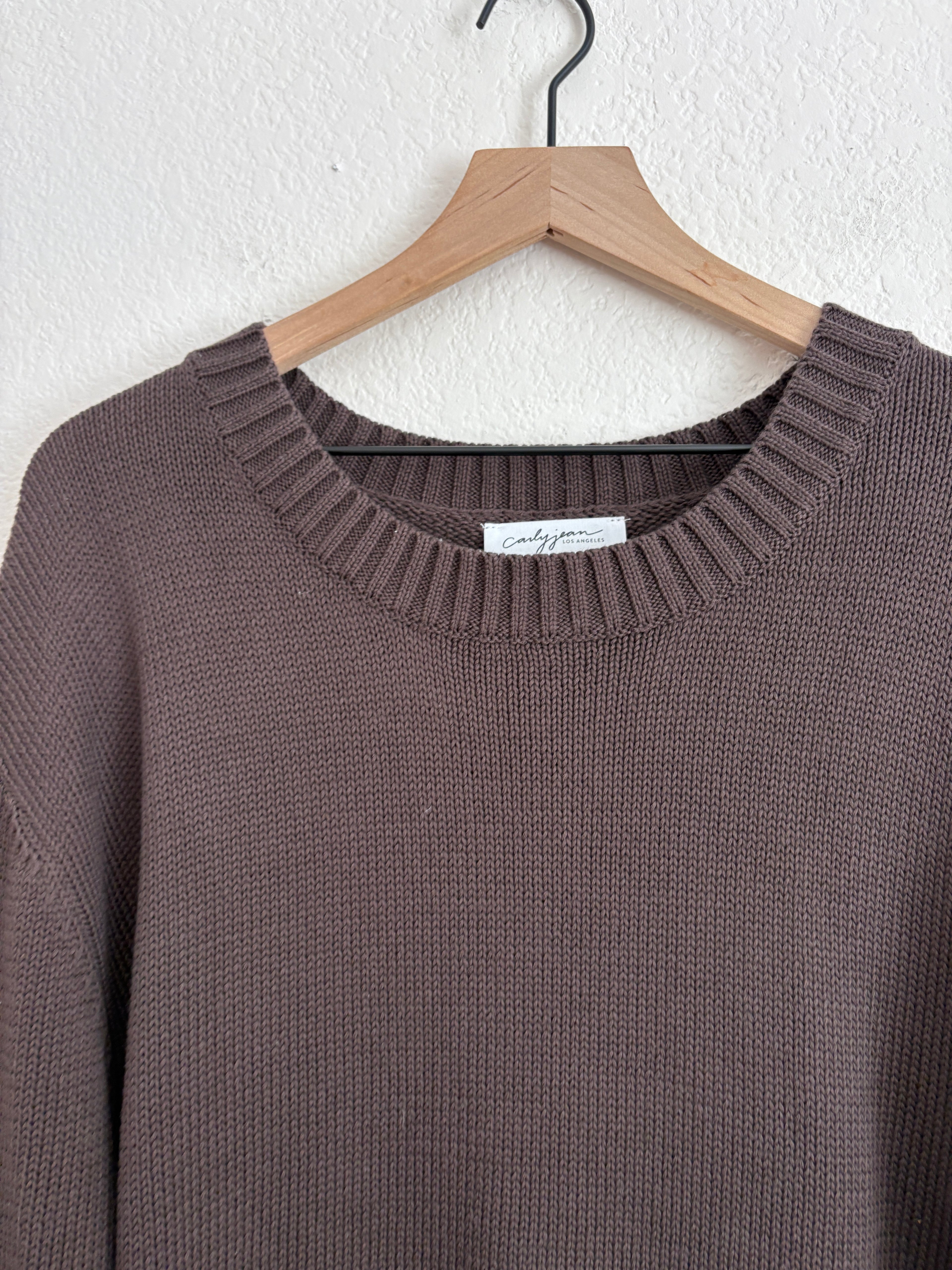 Carly Jean Los Angeles Chocolate Sweater (XL)