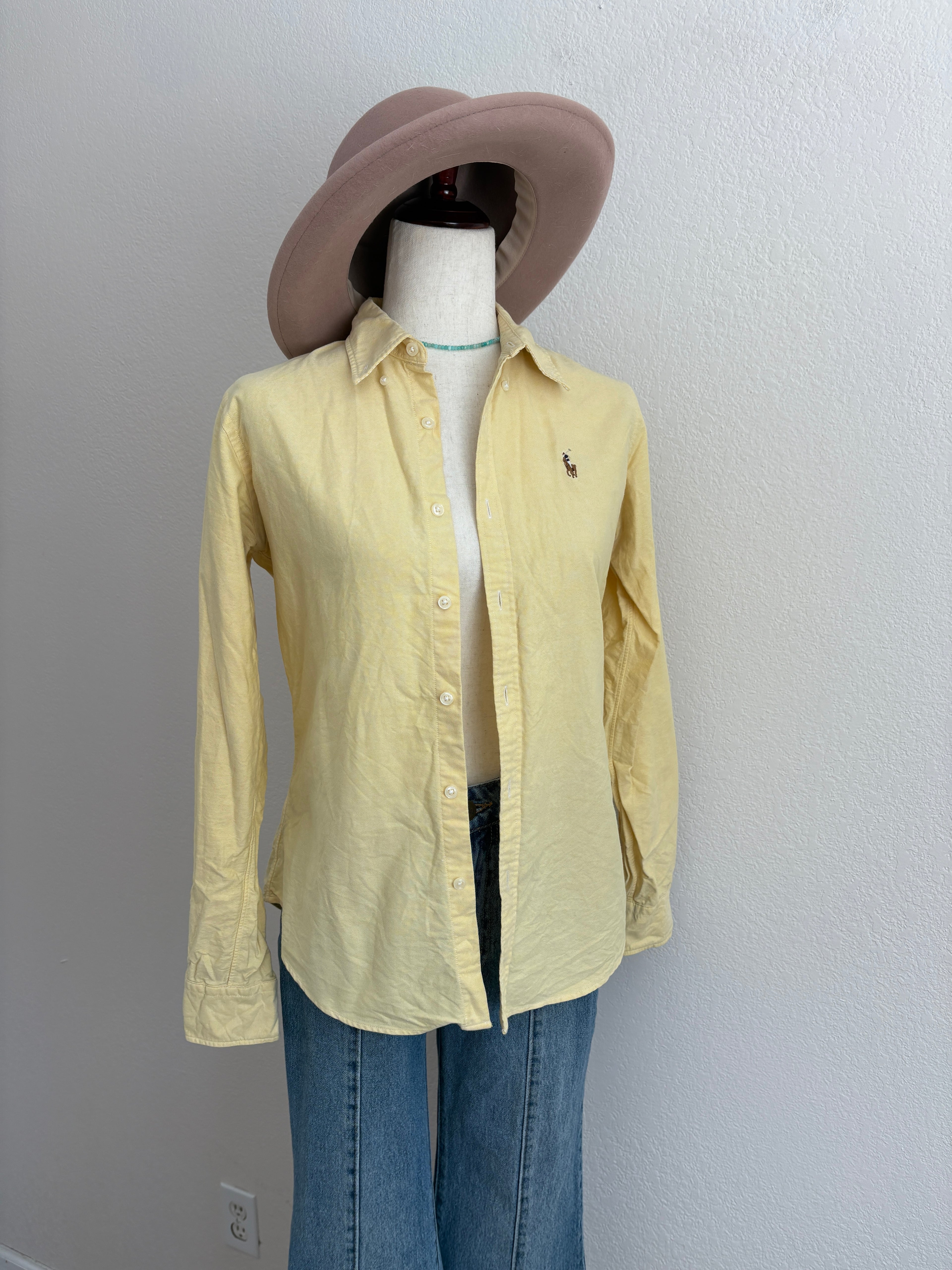 Ralph Lauren Butter Yellow Button Down (6)