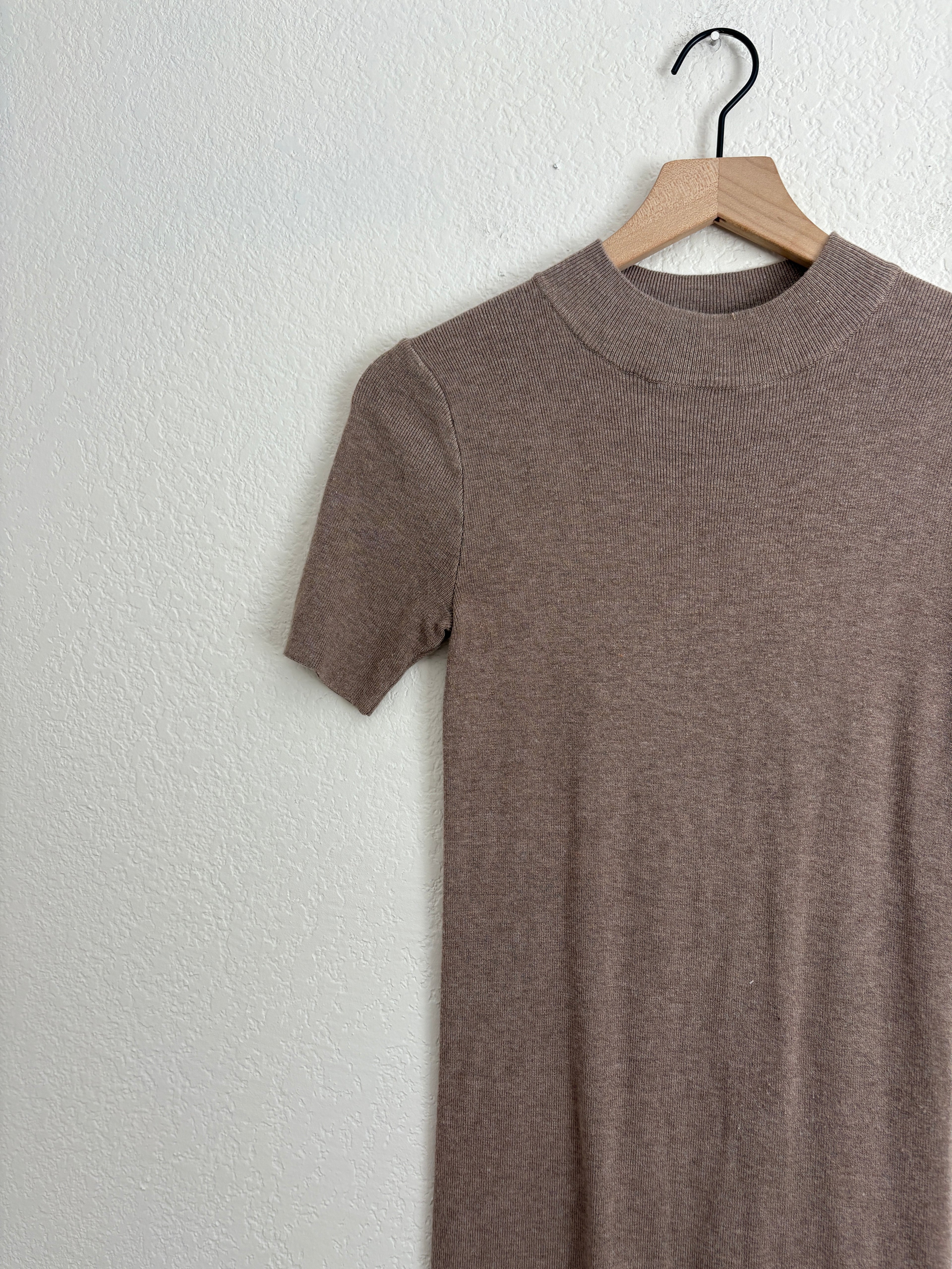 Latte Ribbed Dress (M)