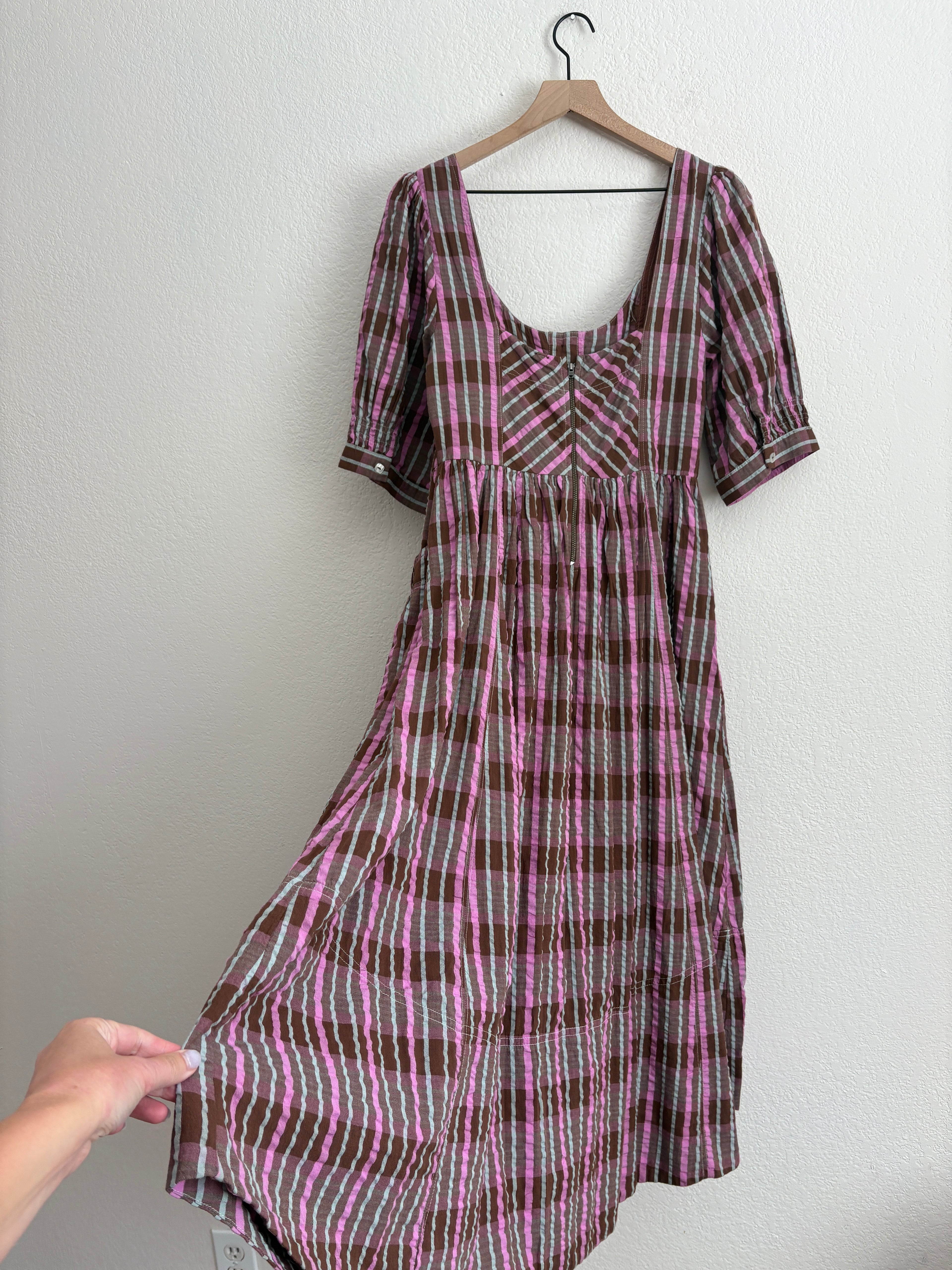 Free People Tulie Plaid Dress (S)