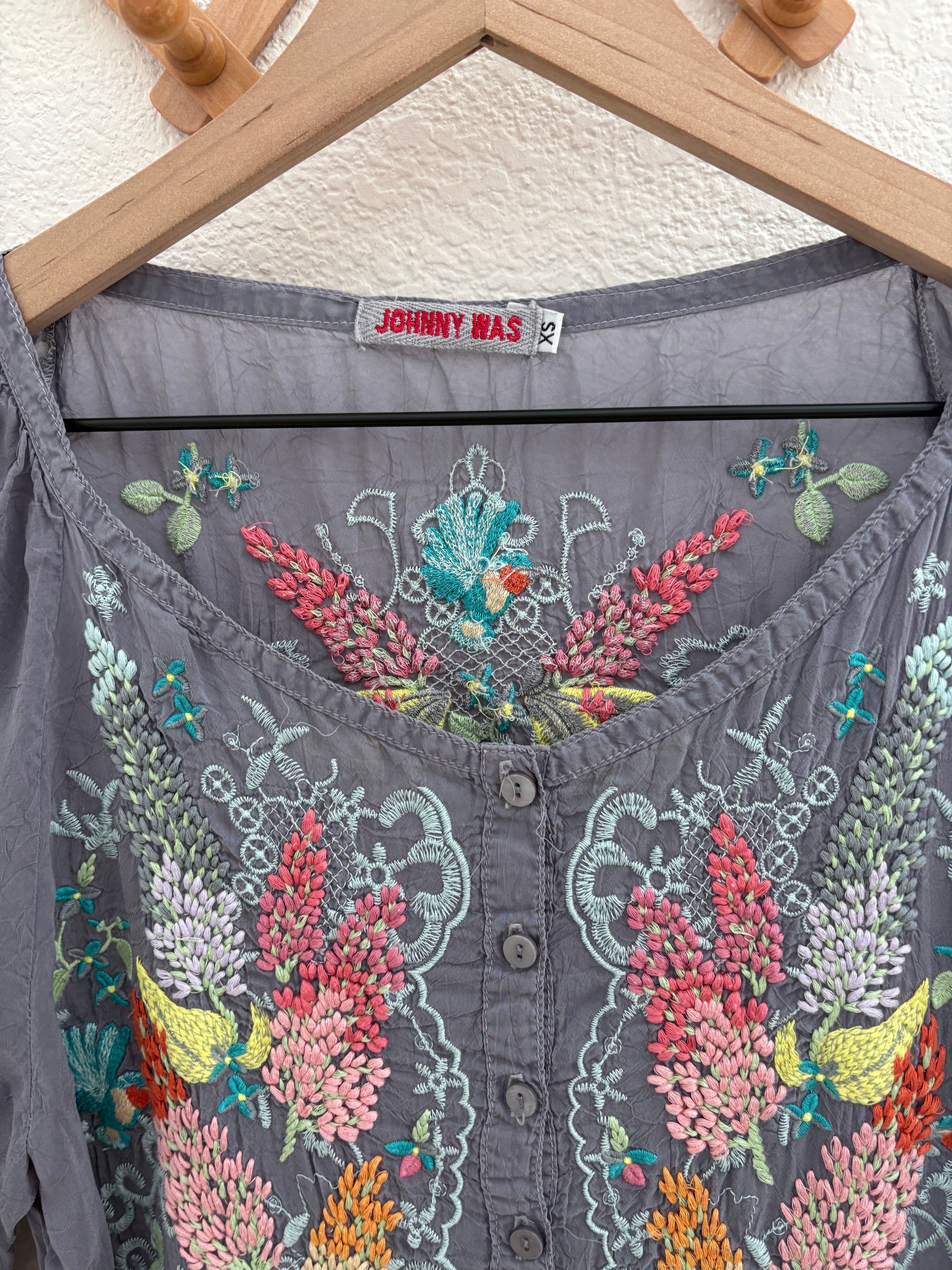 Johnny Was Embroidered Top (XS)