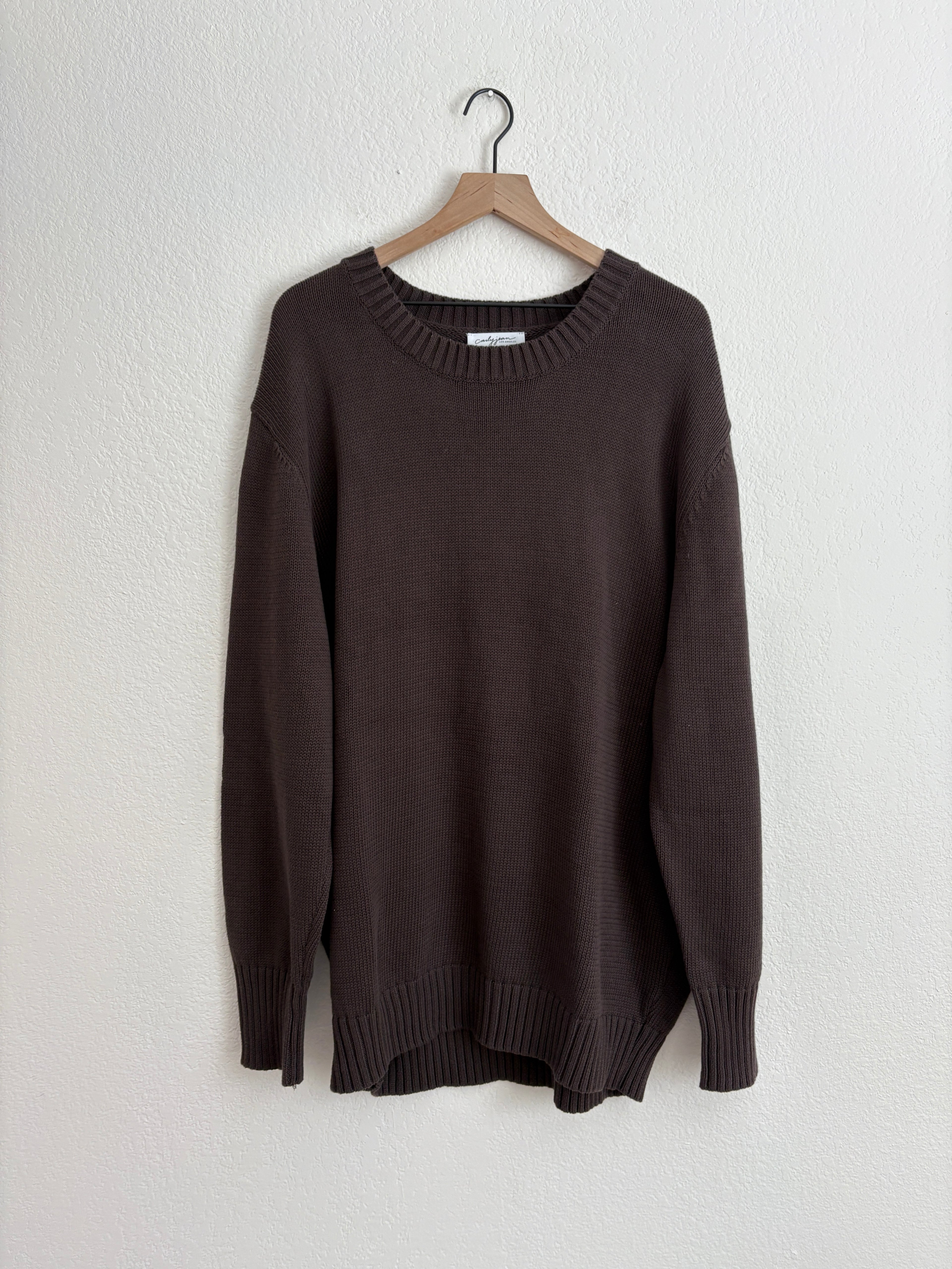 Carly Jean Los Angeles Chocolate Sweater (XL)