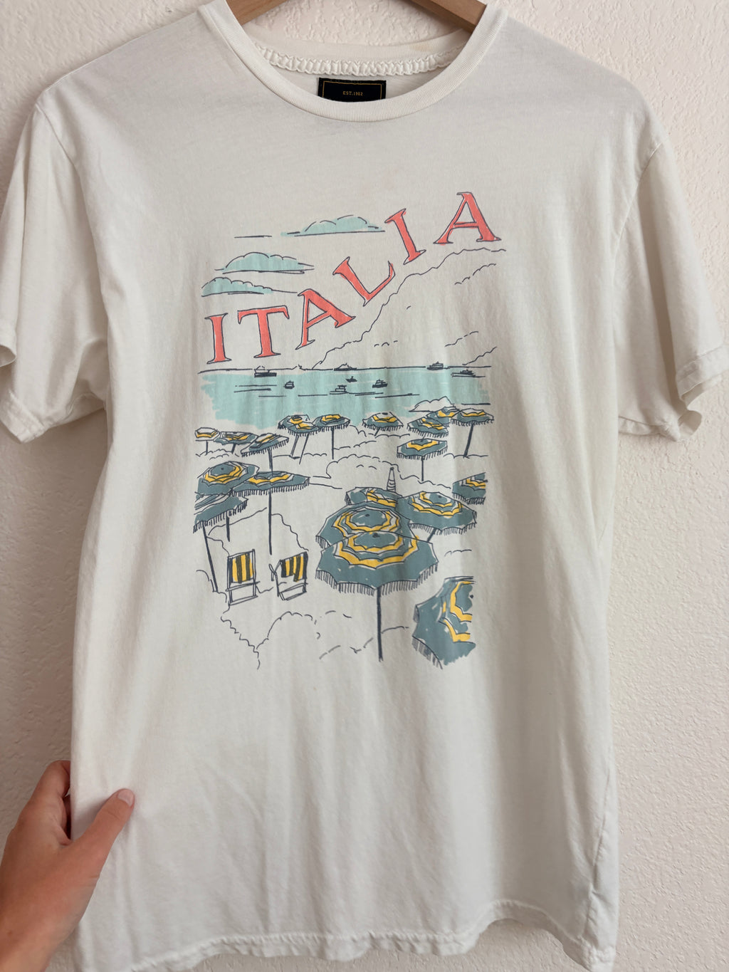 Anthropolgie Retro Brand Italia Graphic Tee (M)