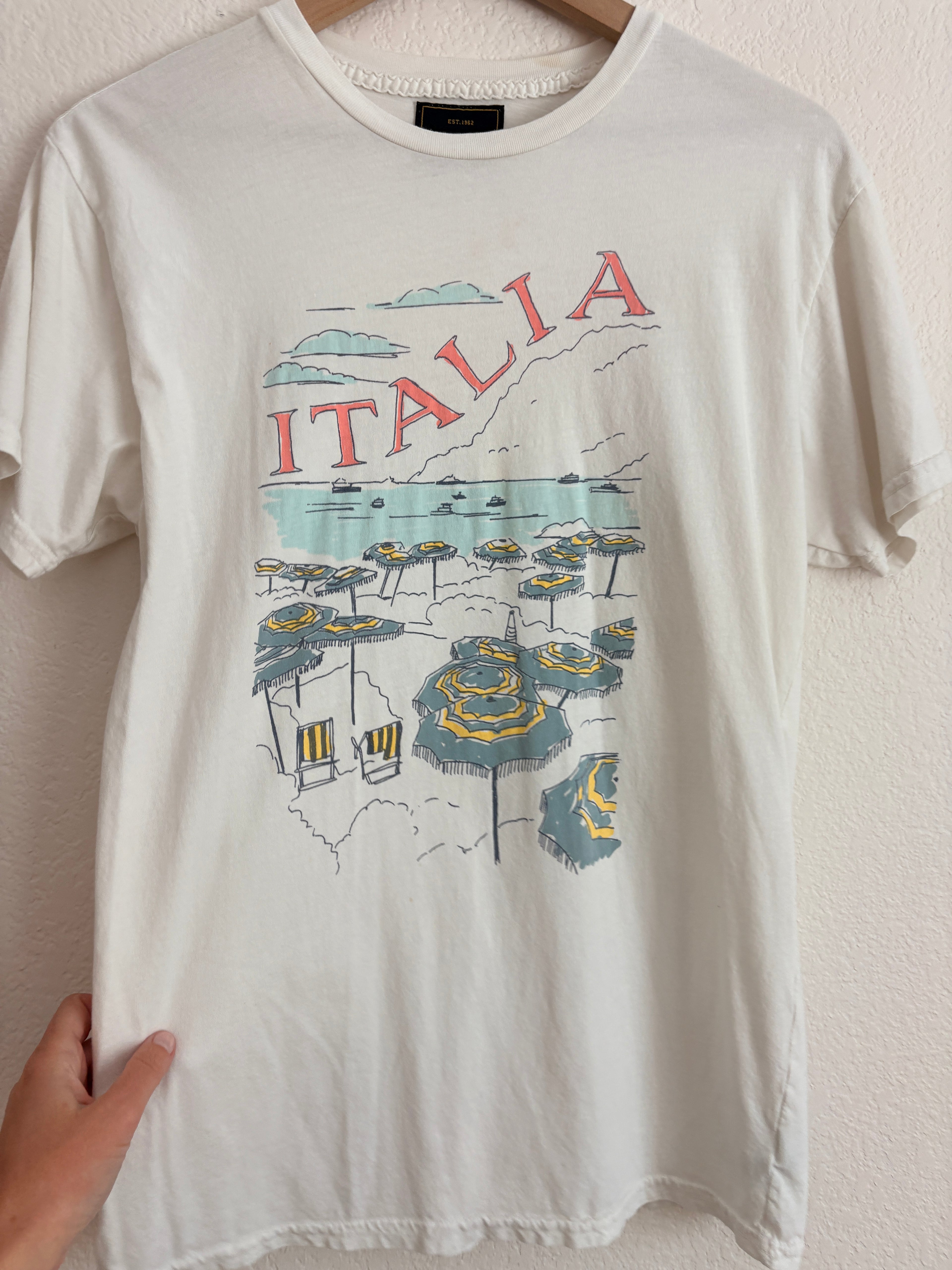 Anthropolgie Retro Brand Italia Graphic Tee (M)