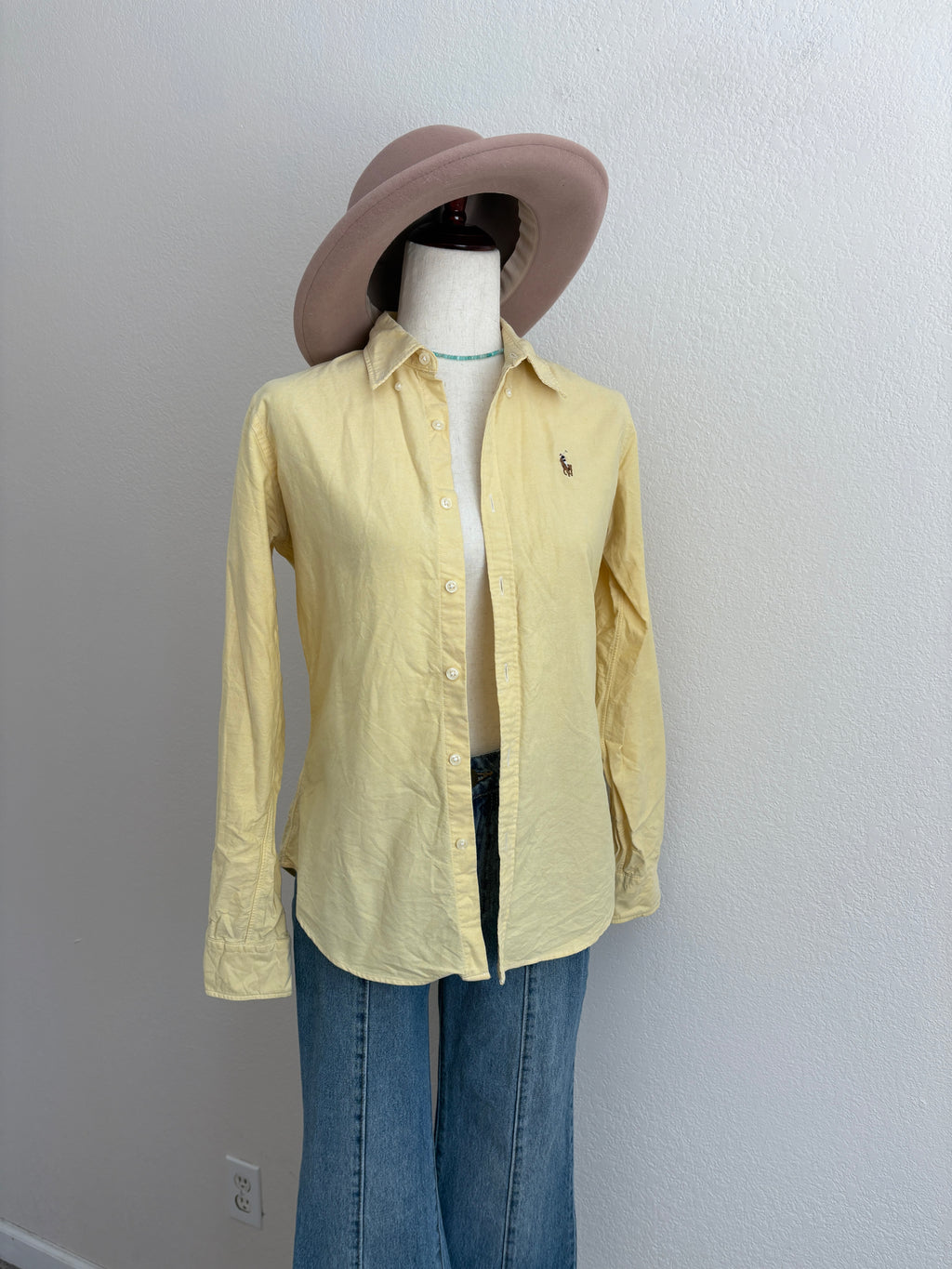 Ralph Lauren Butter Yellow Button Down (6)
