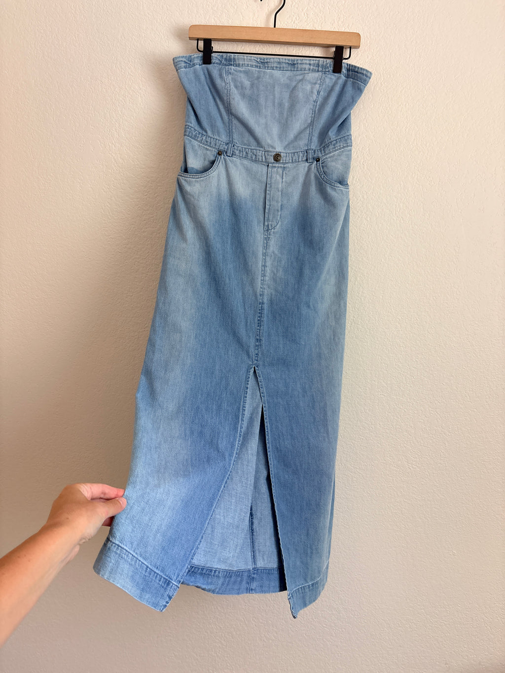 Free People Denim Tube Dress (6)