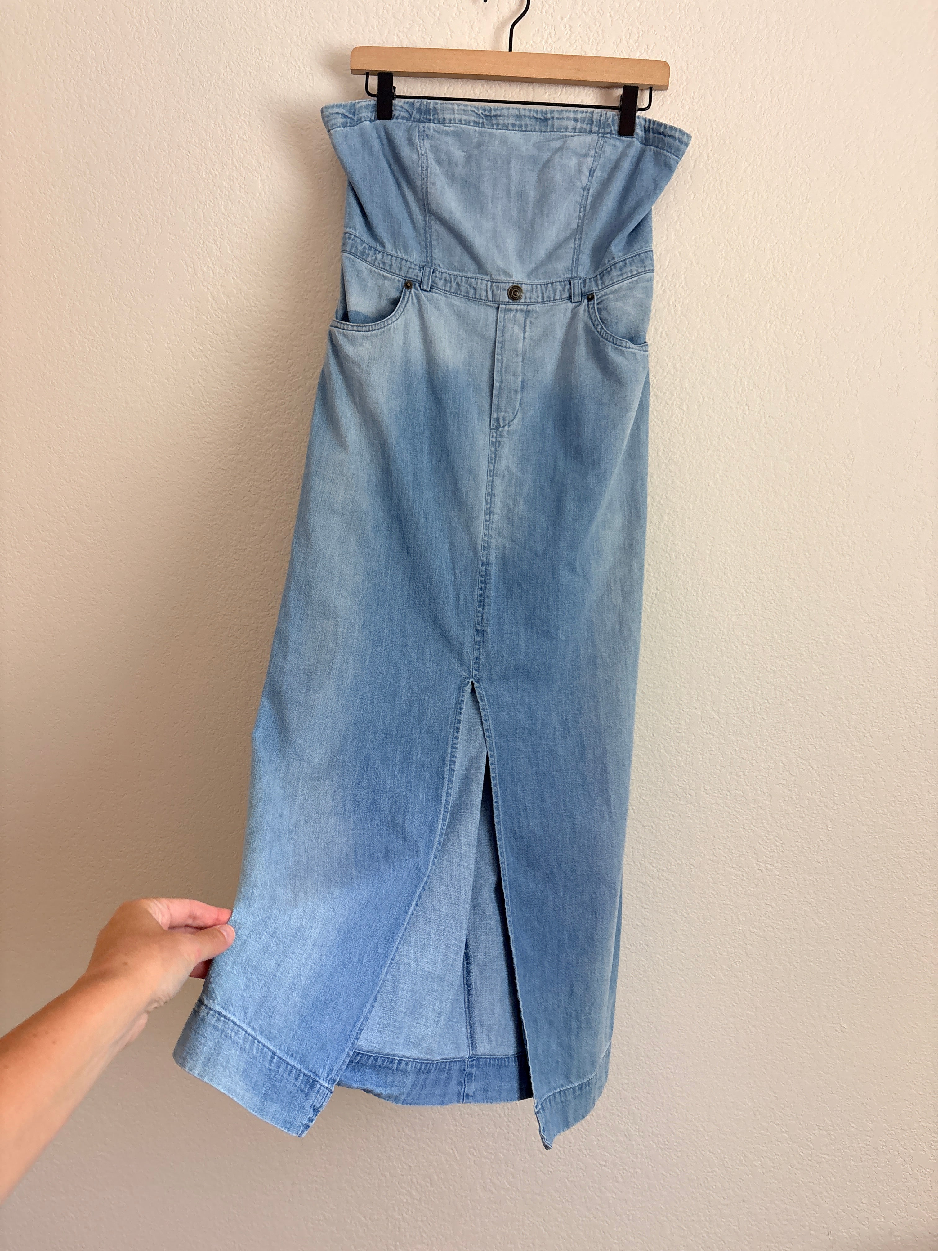 Free People Denim Tube Dress (6)