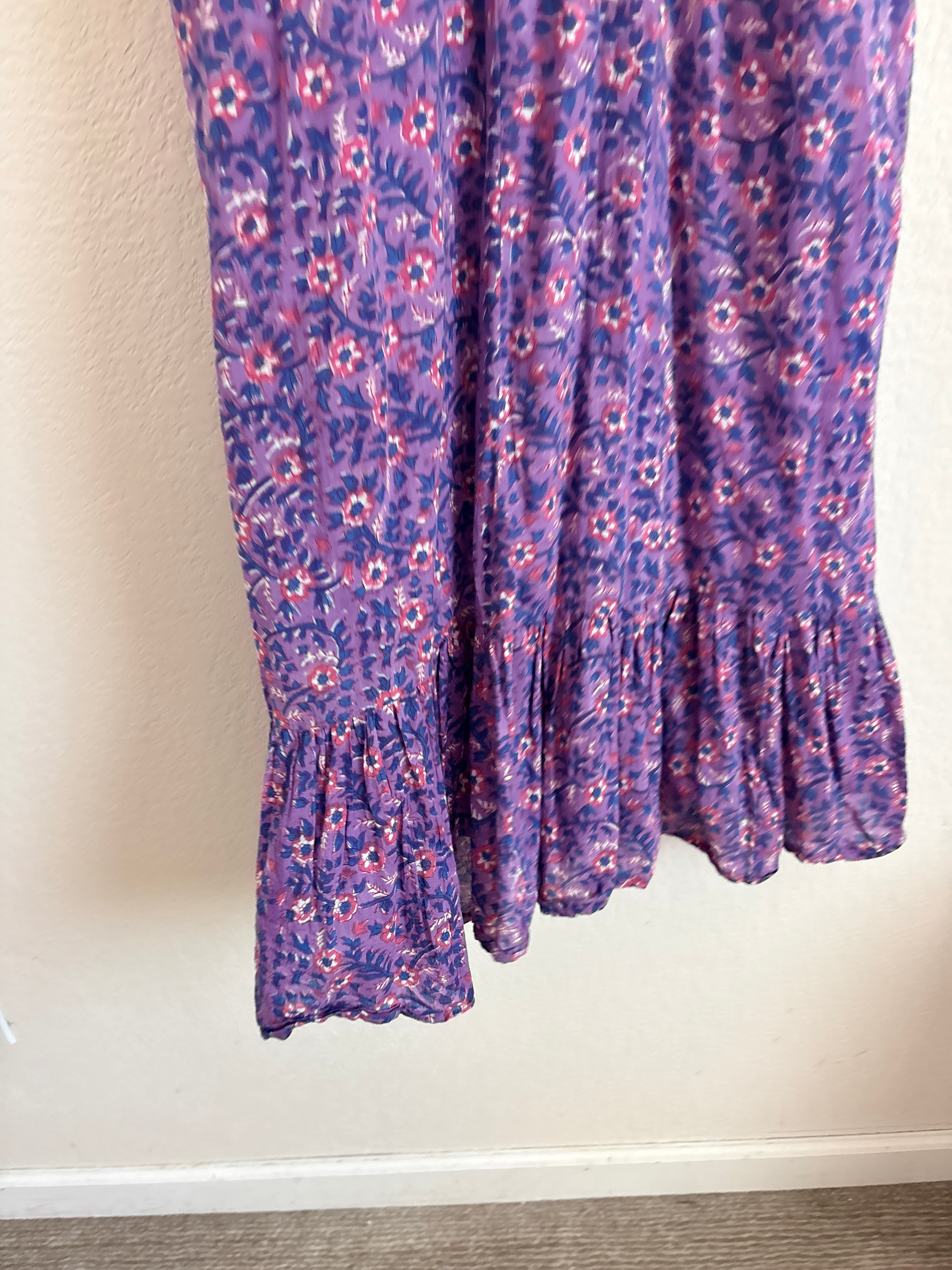 Emerson Fry India Wildflower Violet Dress (L)