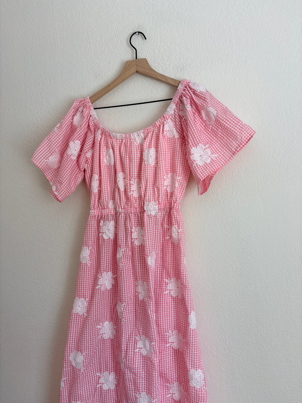New Sabo Nalu Pink Gingham Dress (L)