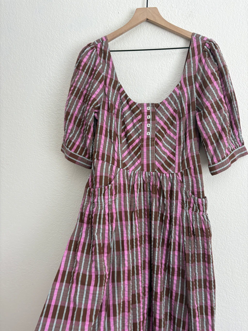 Free People Tulie Plaid Dress (S)