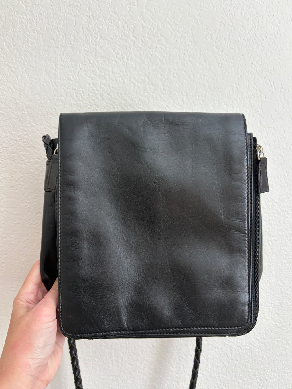 Vintage Black Leather Purse