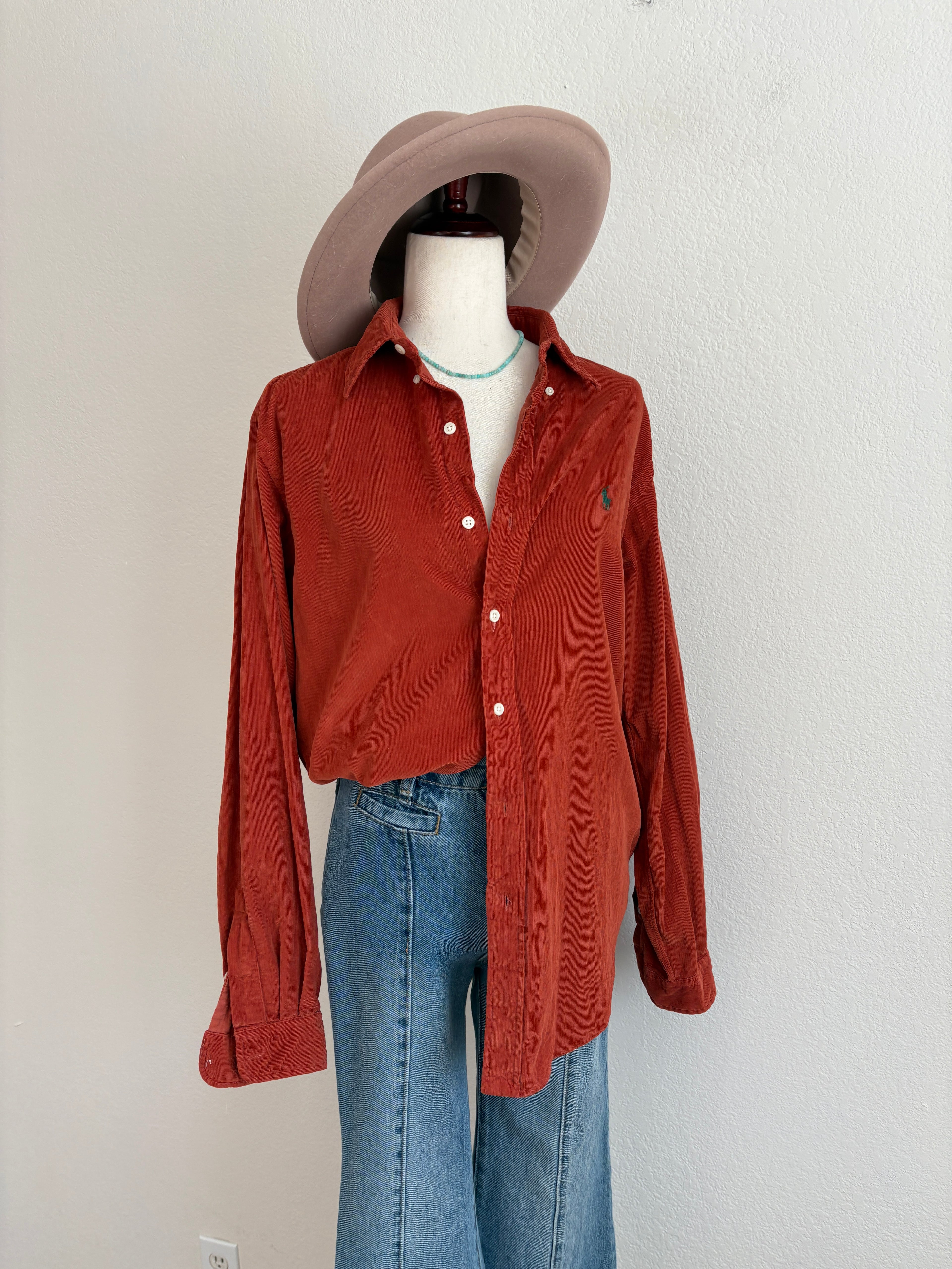 Ralph Lauren Corduroy Button Up (M/L)