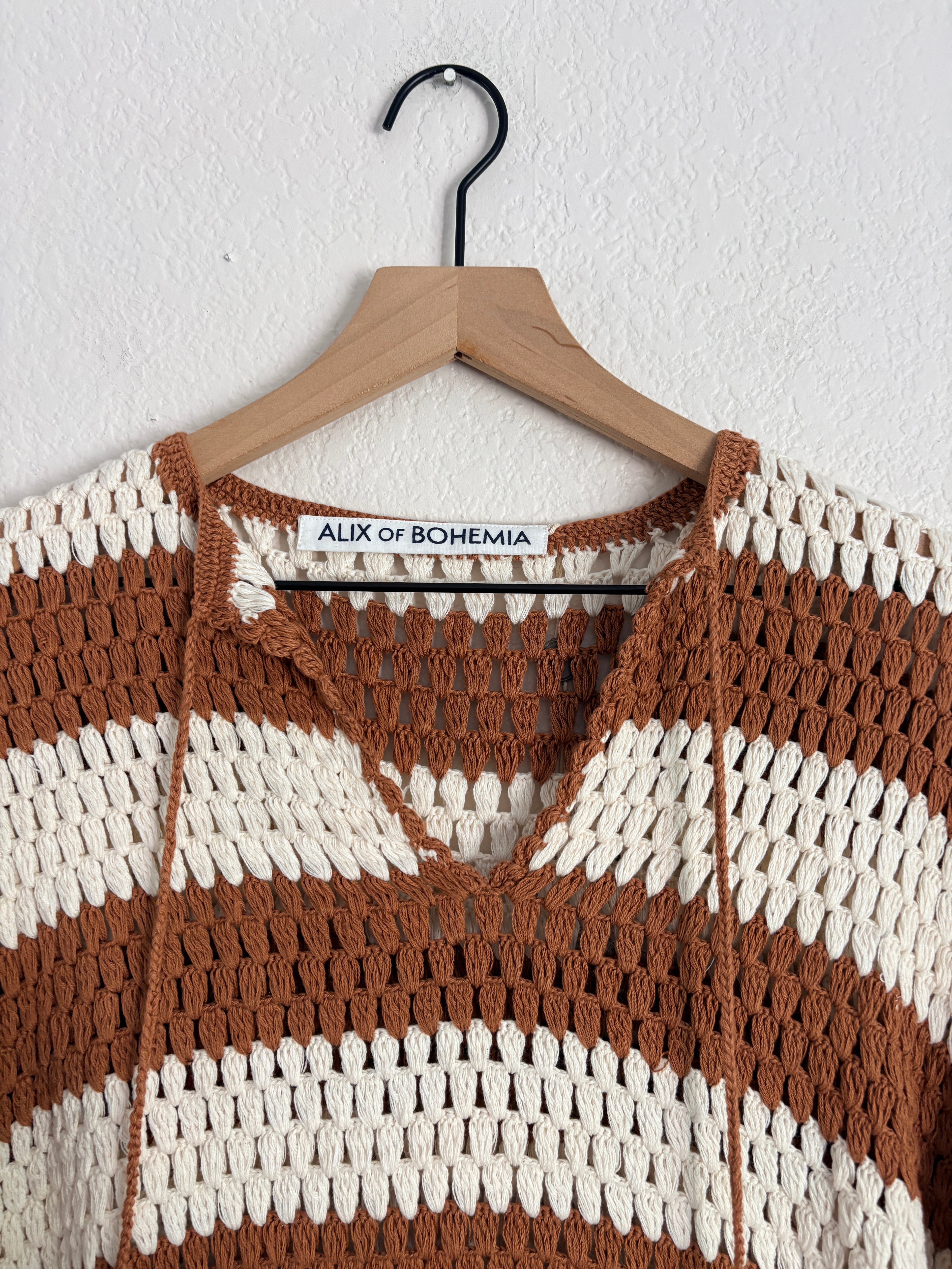Alix of Bohemia Crochet Sweater (S-L)
