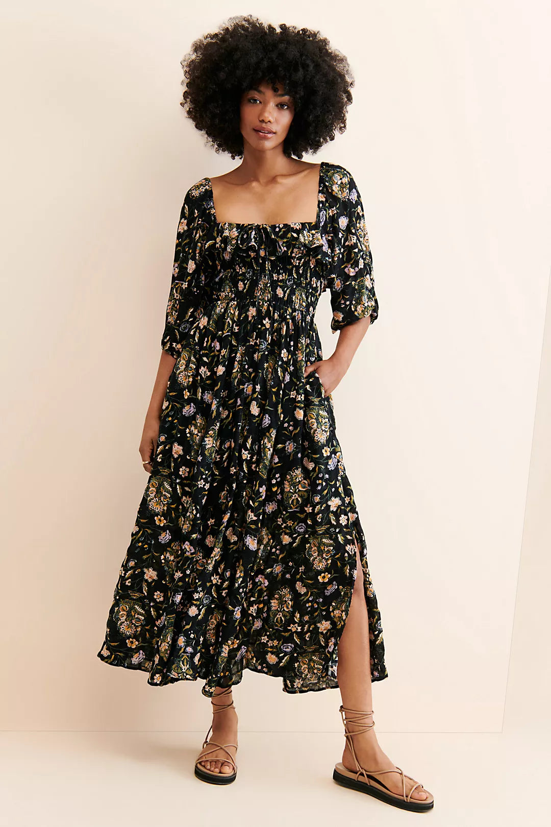 Free People Oasis Printed Dress (S)