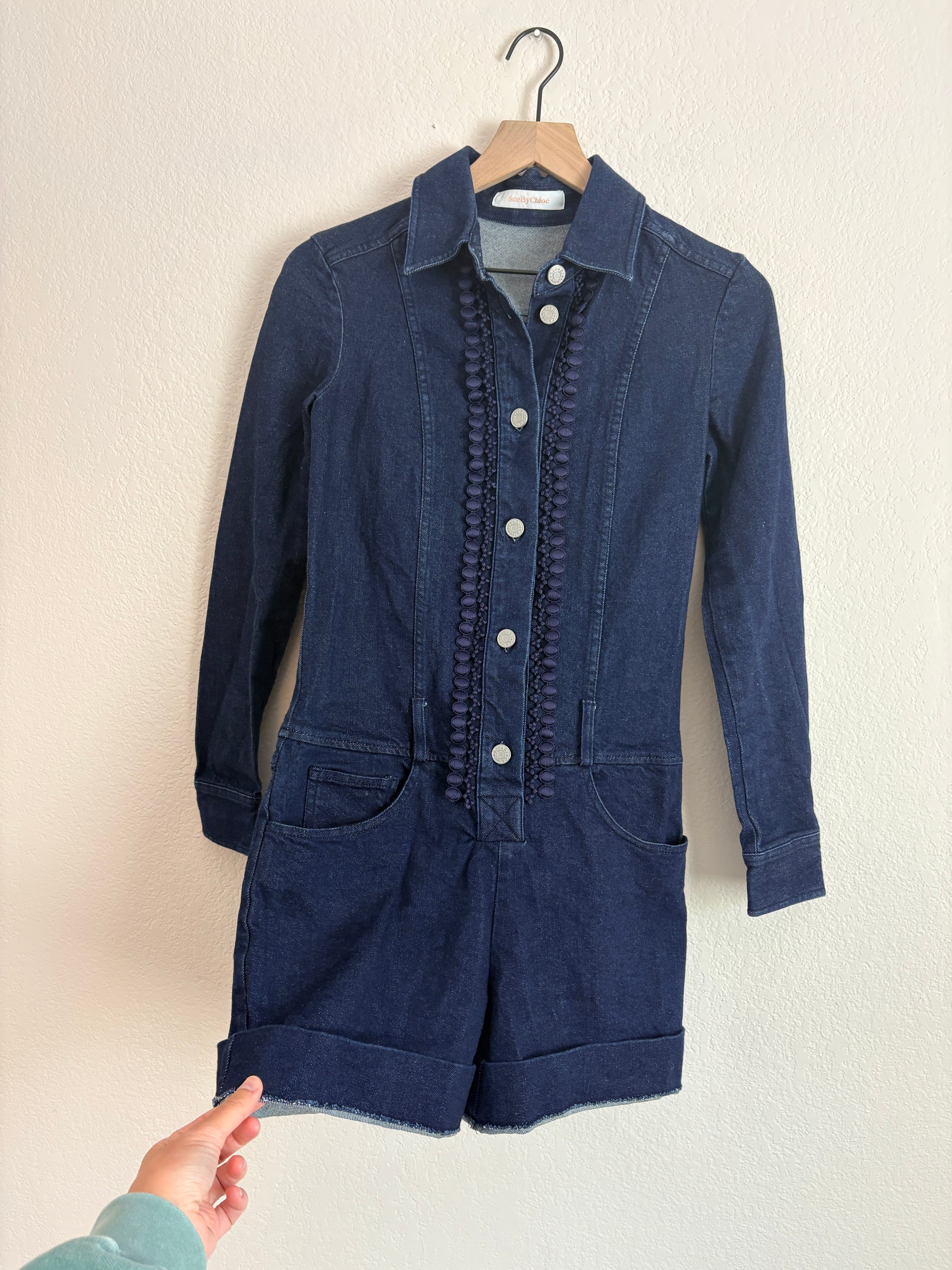 See by Chloe Denim Romper (6)