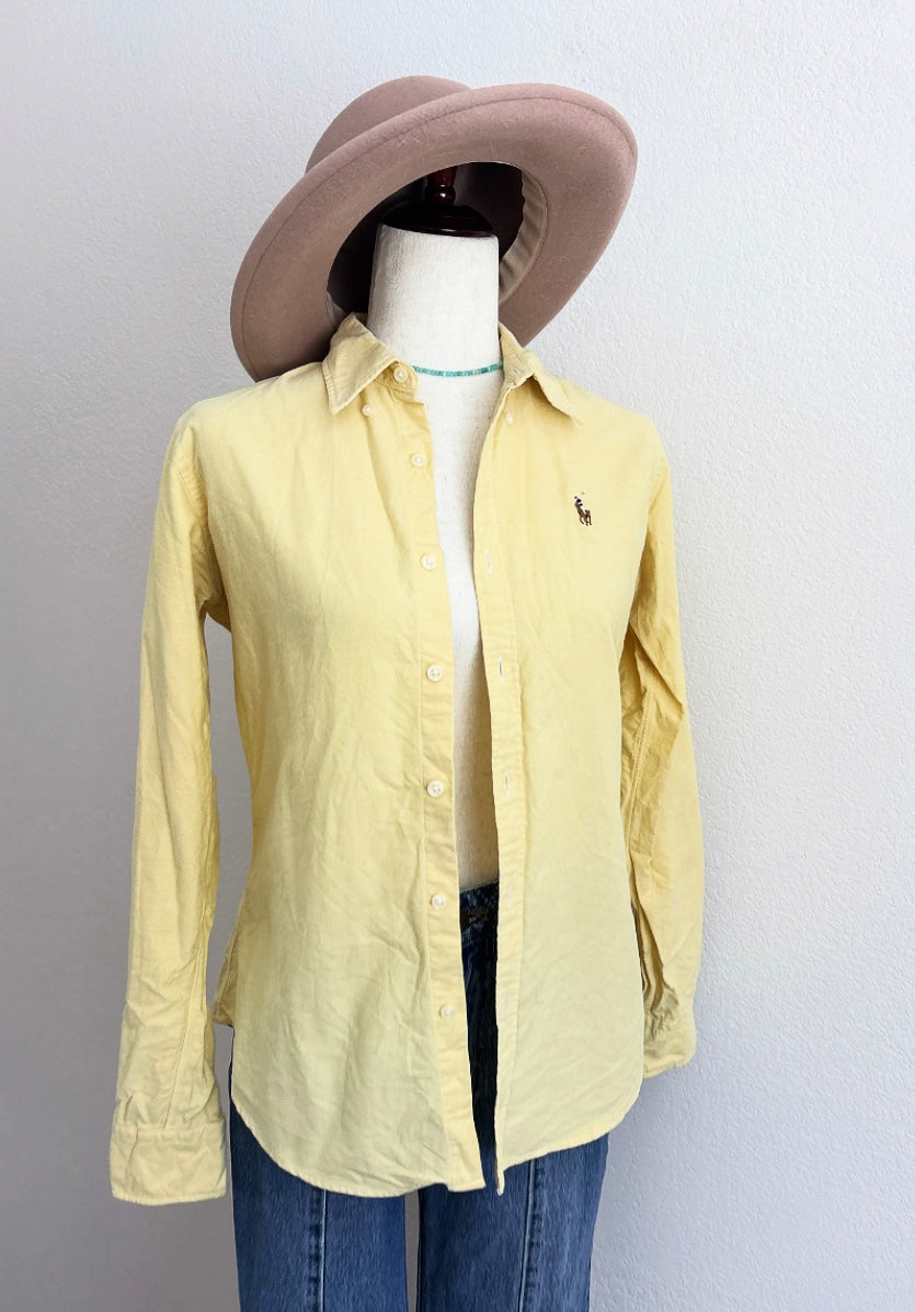 Ralph Lauren Butter Yellow Button Down (6)
