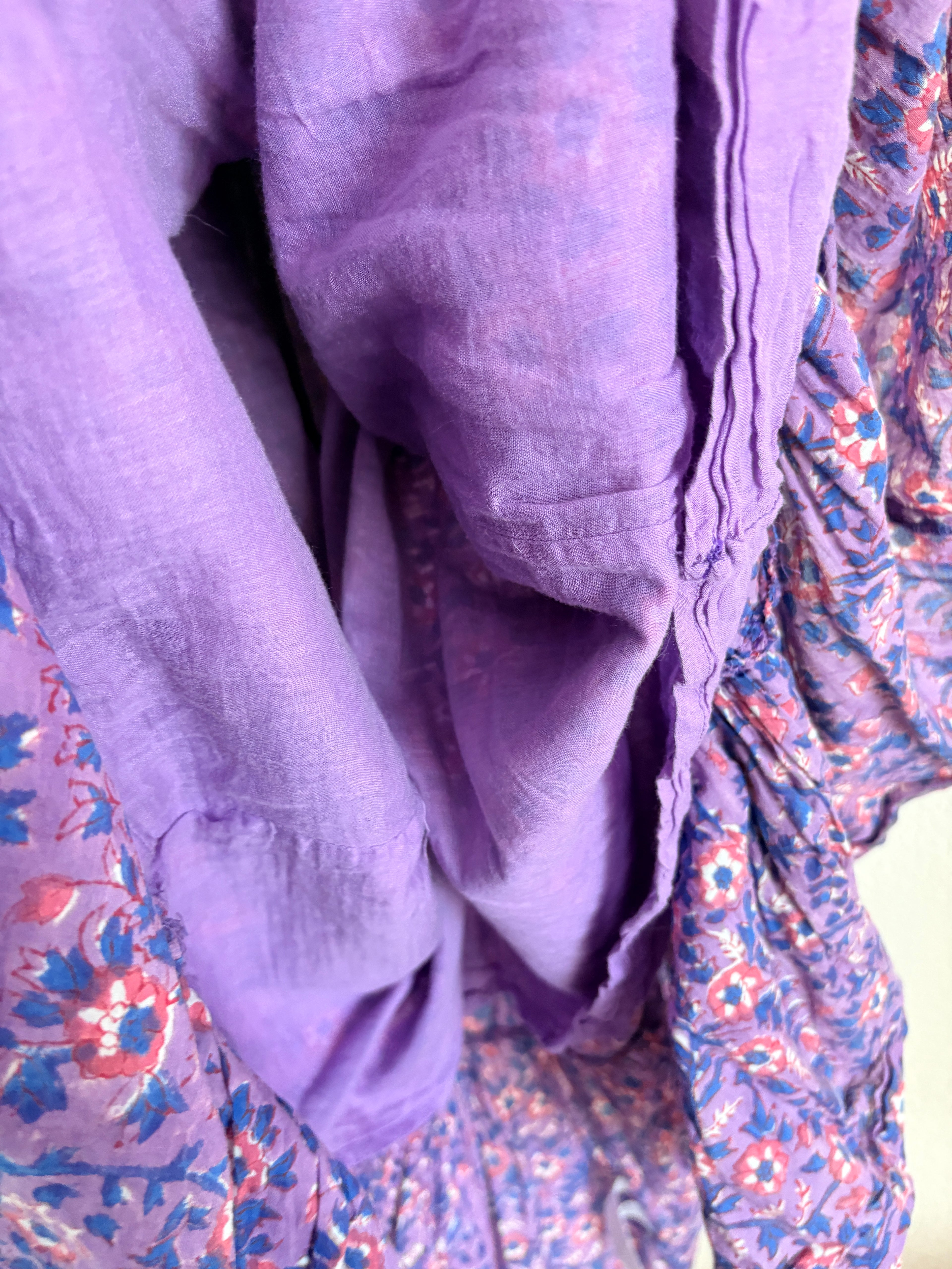 Emerson Fry India Wildflower Violet Dress (L)