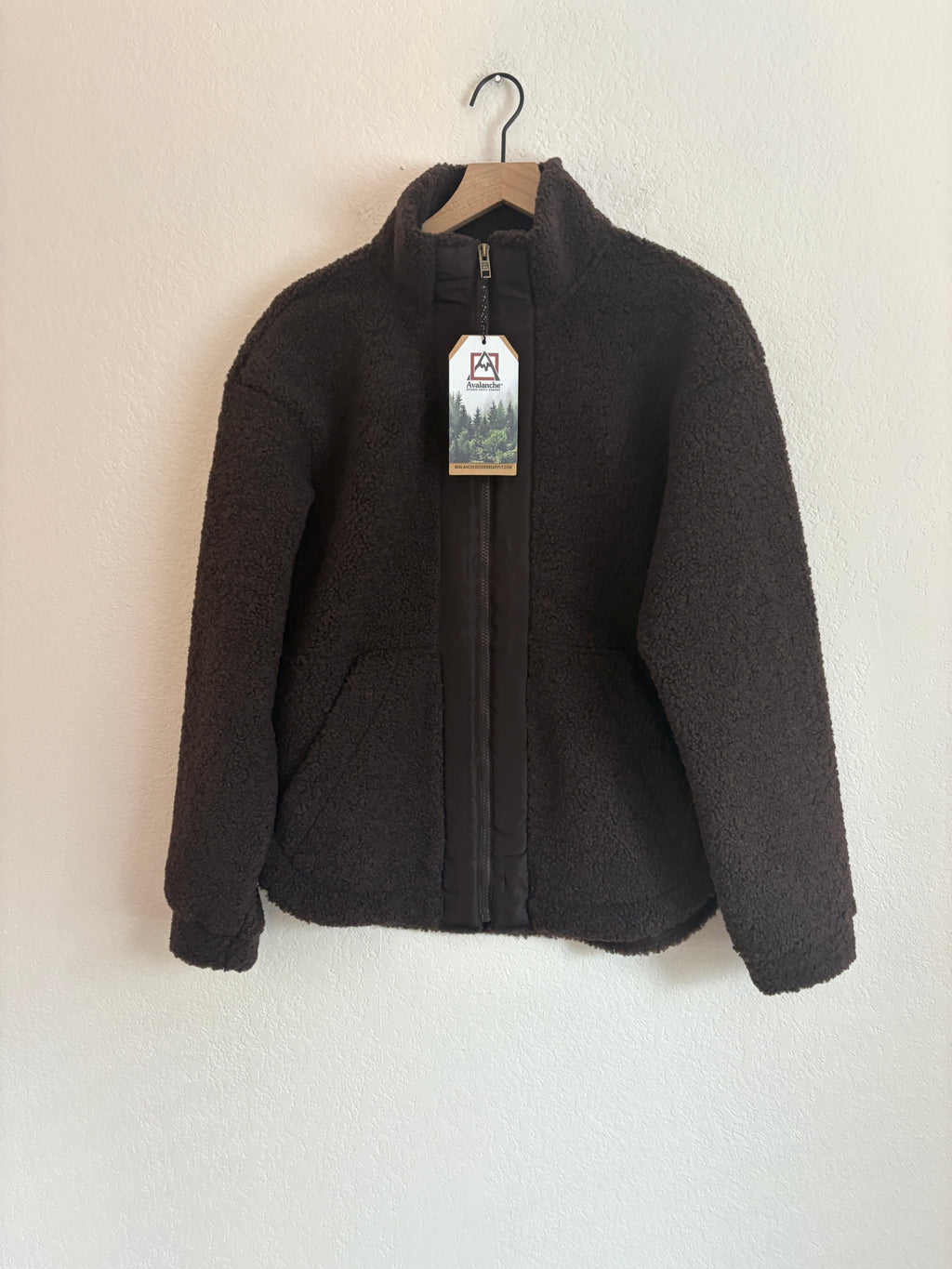 Avalanche Chocolate Zip Up Teddy (L)