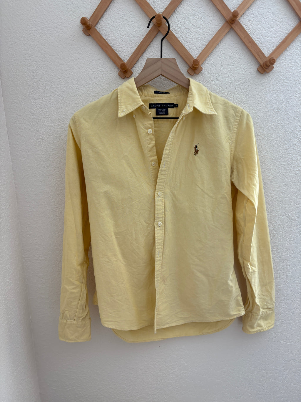 Ralph Lauren Butter Yellow Button Down (6)