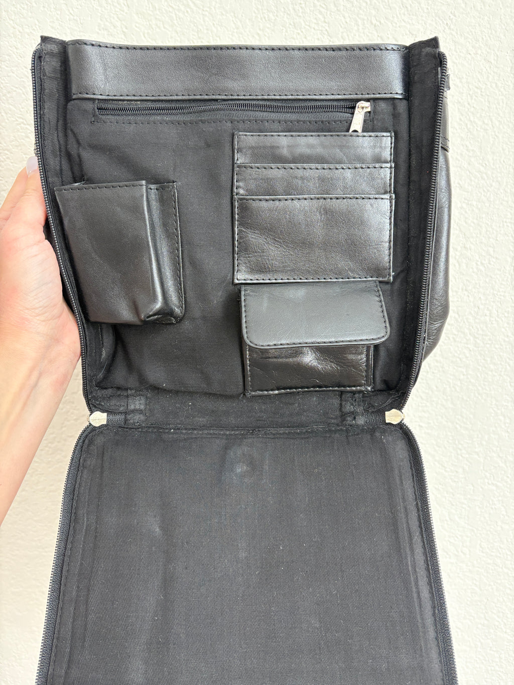 Vintage Black Leather Purse